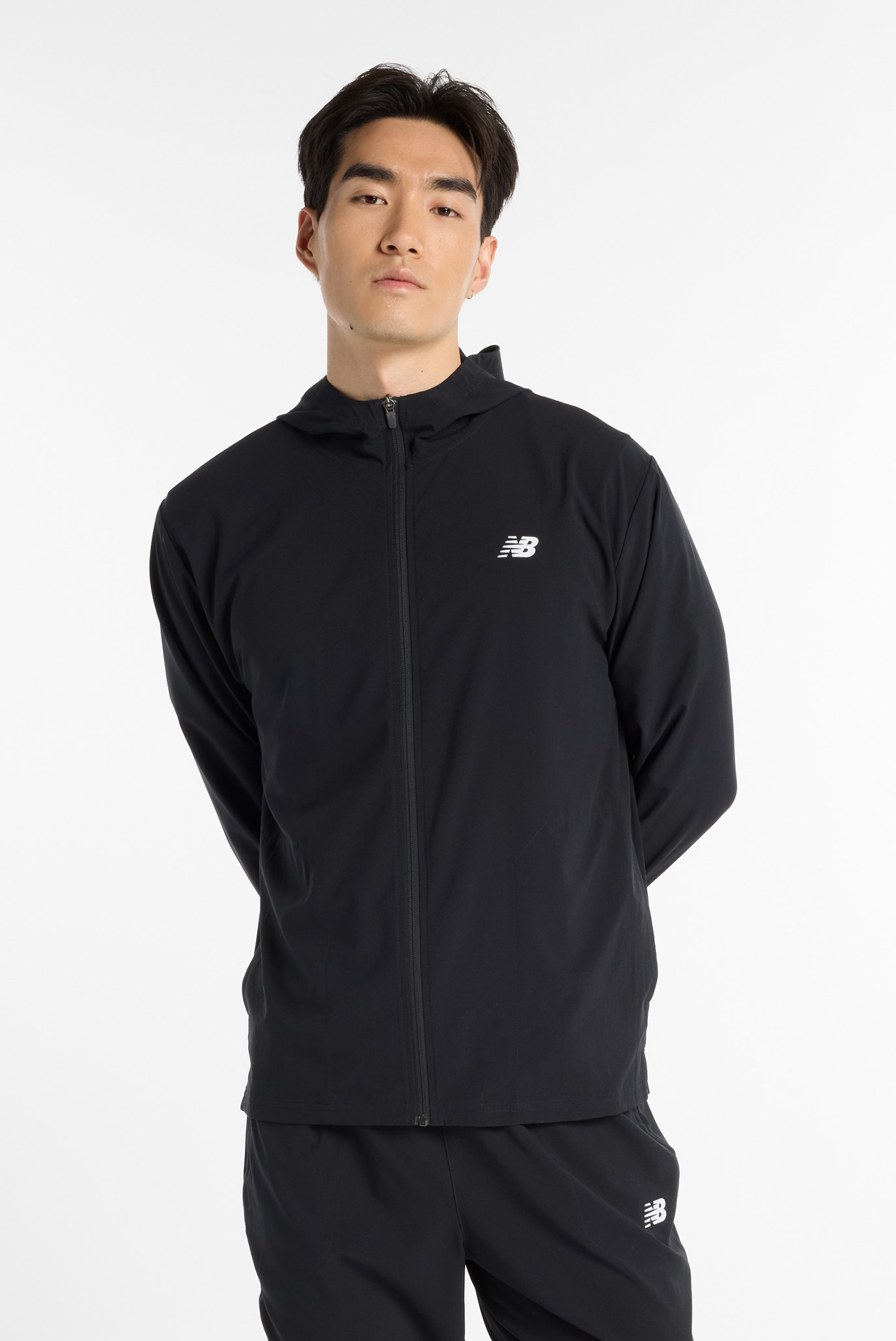 Мужская черная спортивная куртка New Balance Sport Черный XXL New Balance MJ51900BK Мужская черная спортивная куртка New Balance Sport Черный XXL New Balance MJ51900BK