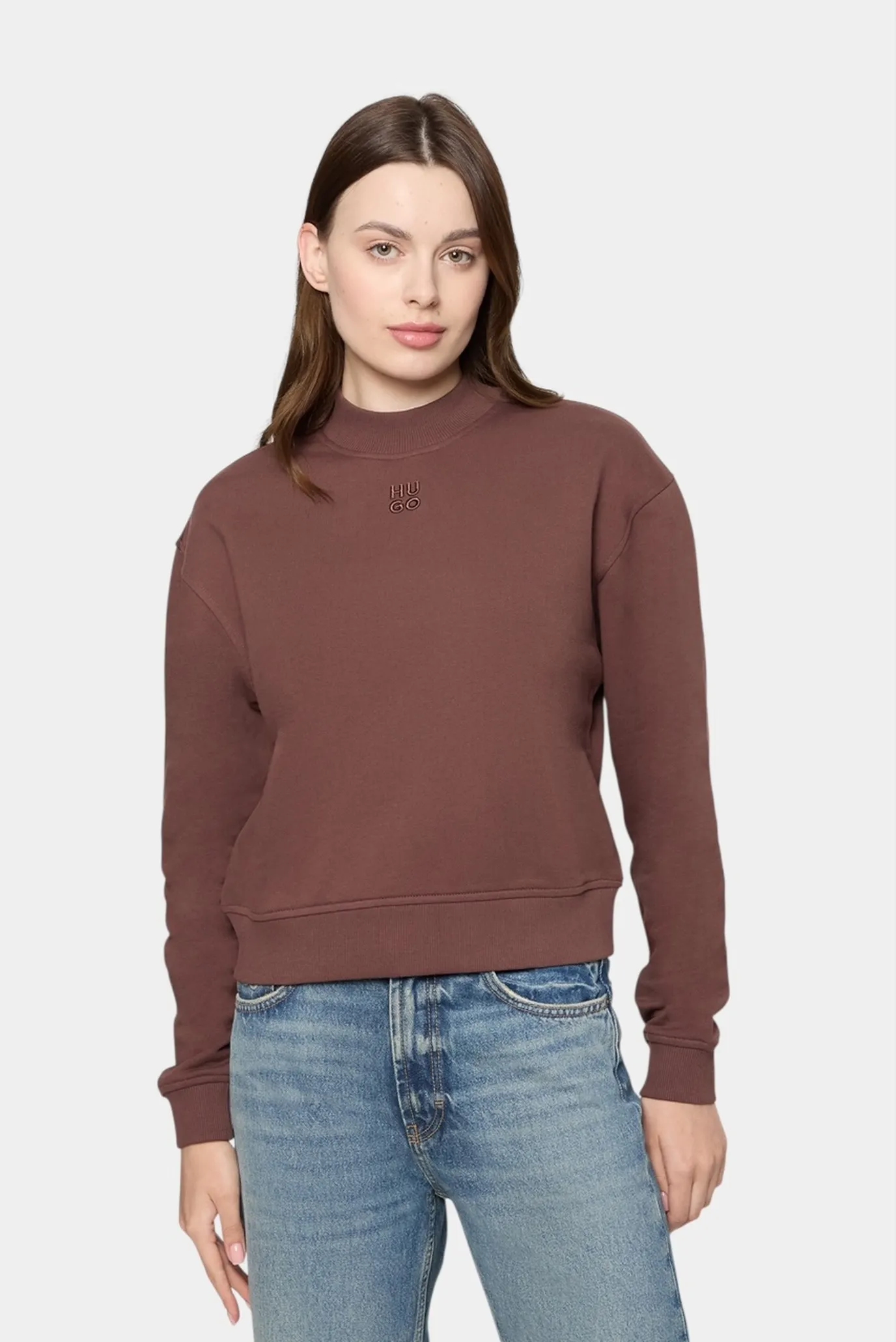 Женский шоколадный свитшот 2