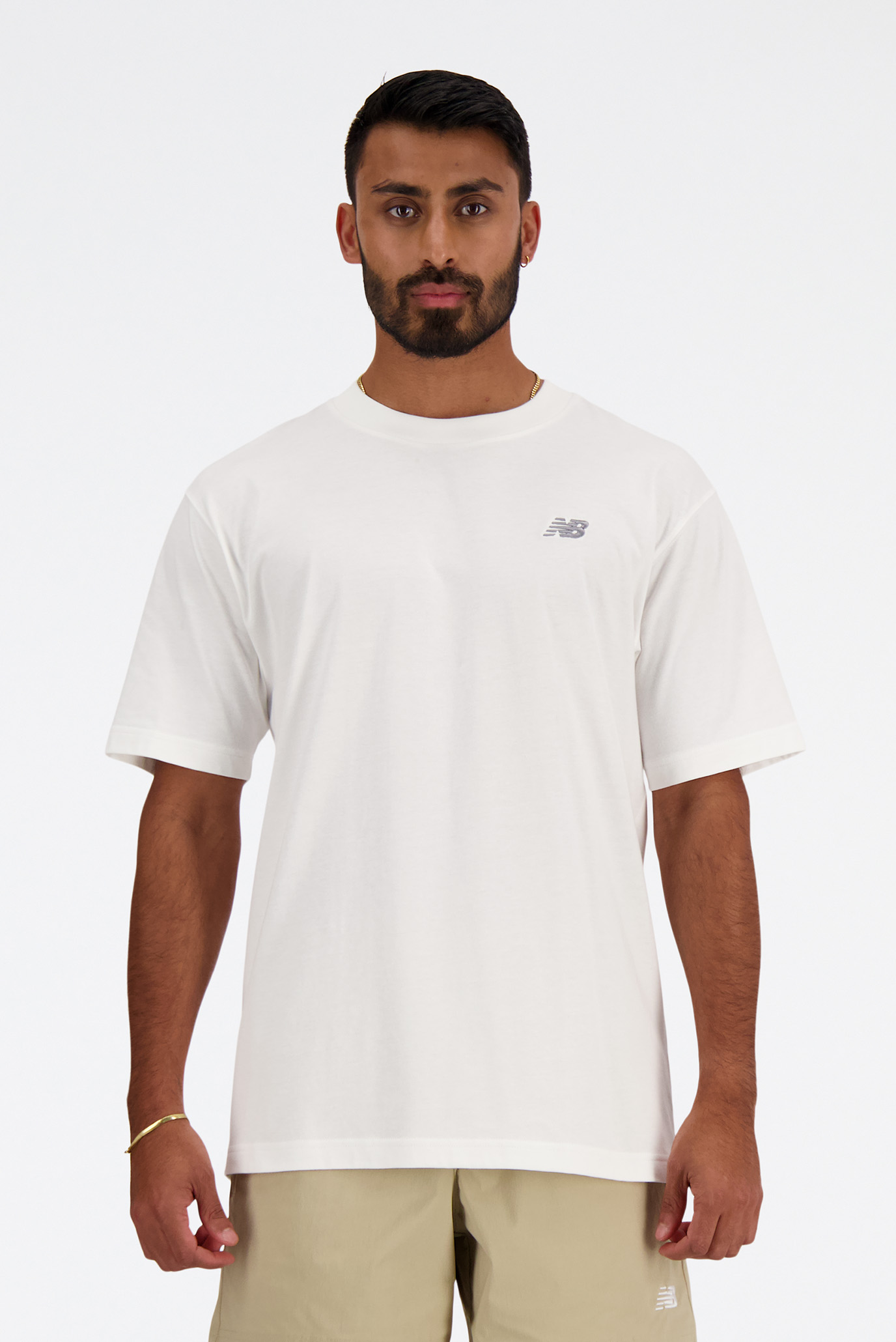 Мужская белая футболка NB Small Logo Белый XL New Balance MT41509WT Мужская белая футболка NB Small Logo Белый XL New Balance MT41509WT