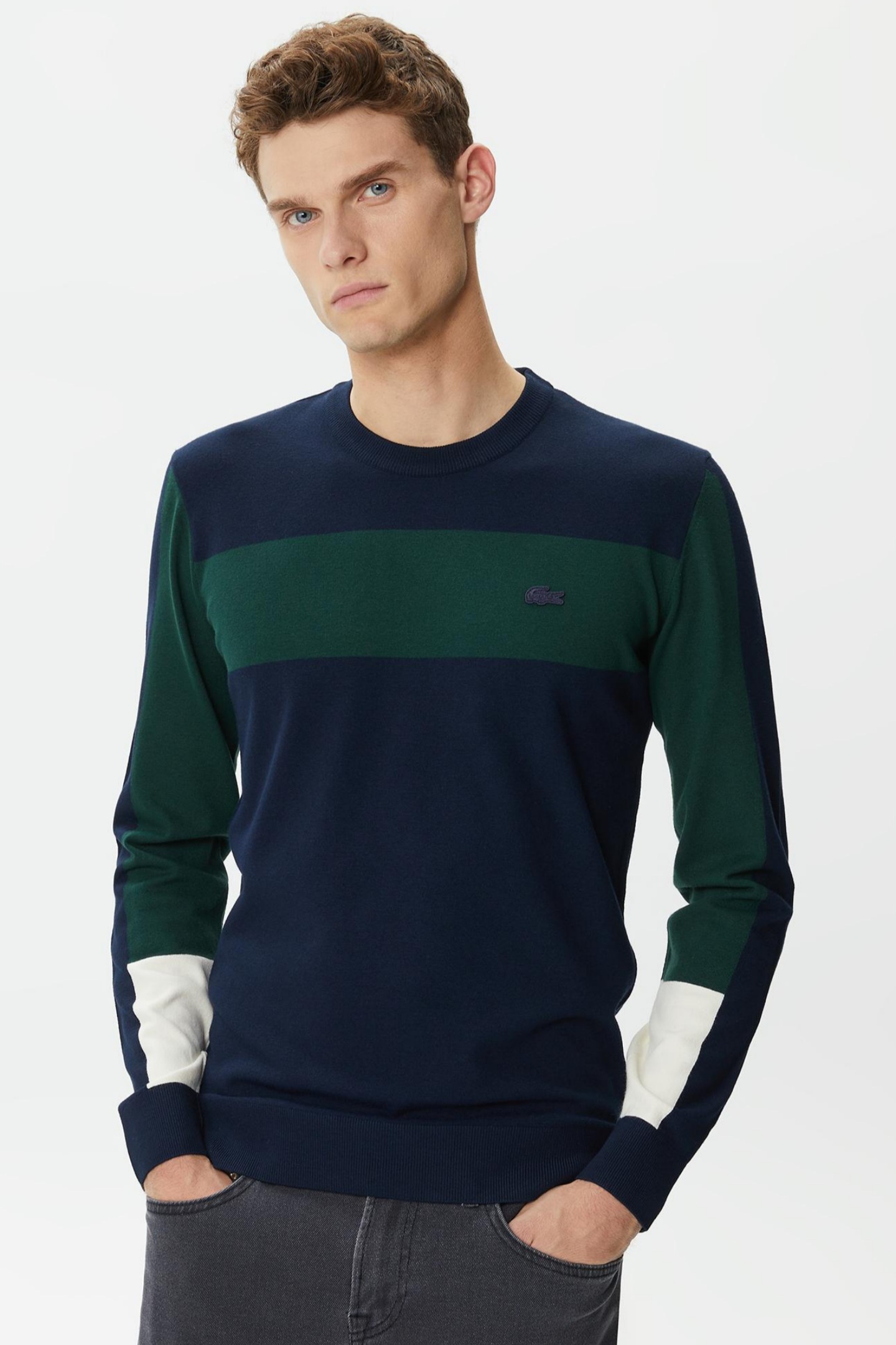 Мужской синий свитер Синий S Lacoste AH240303L Мужской синий свитер Синий S Lacoste AH240303L