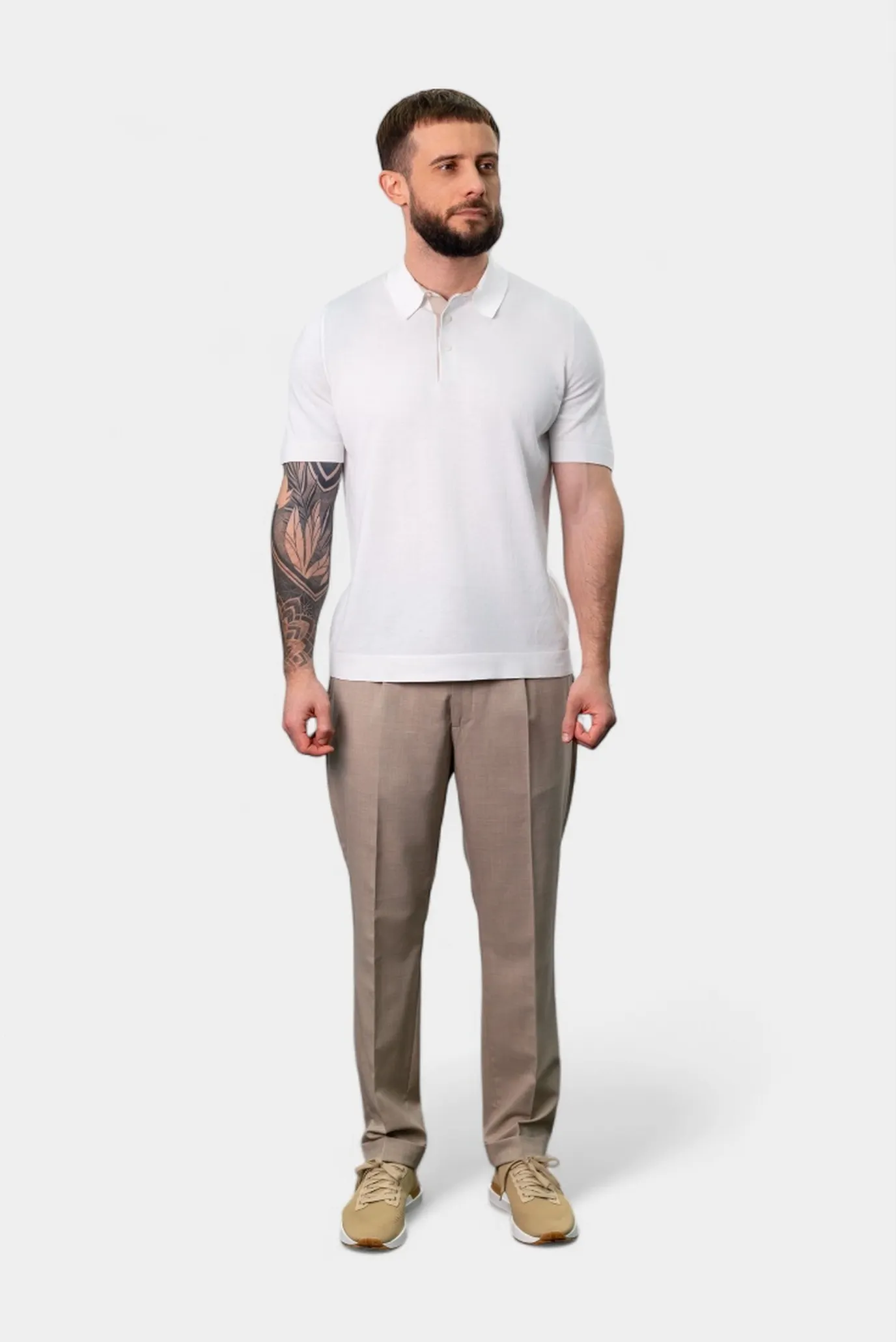 Чоловіче біле поло 3