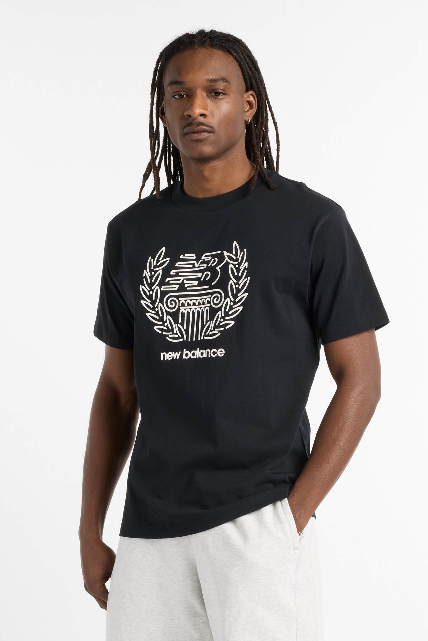 Мужская черная футболка X Debut Sculpture Черный L New Balance MT51974BK Мужская черная футболка X Debut Sculpture Черный L New Balance MT51974BK