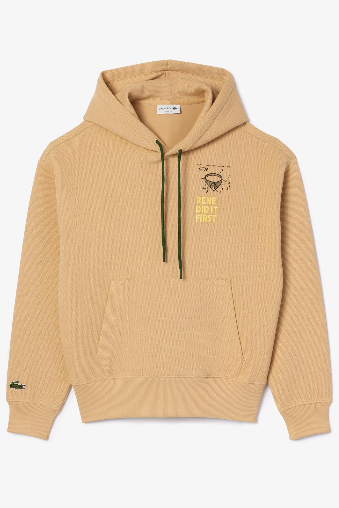 Бежевое худи (унисекс) Бежевый XXL Lacoste SH0146IXQ Бежевое худи (унисекс) Бежевый XXL Lacoste SH0146IXQ