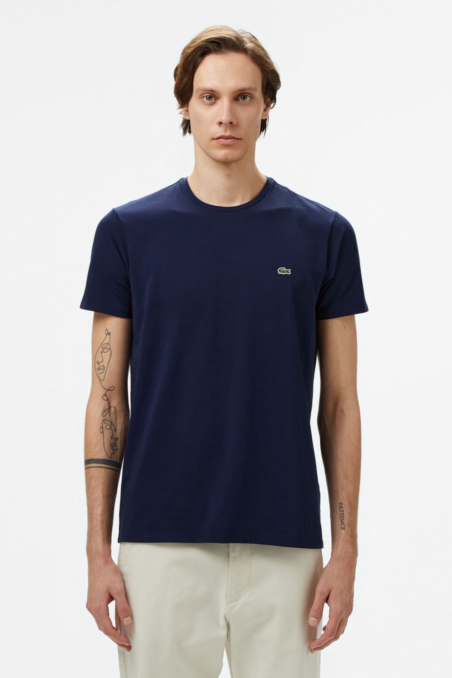 Мужская синяя футболка Синий XL Lacoste TH0998166 Мужская синяя футболка Синий XL Lacoste TH0998166