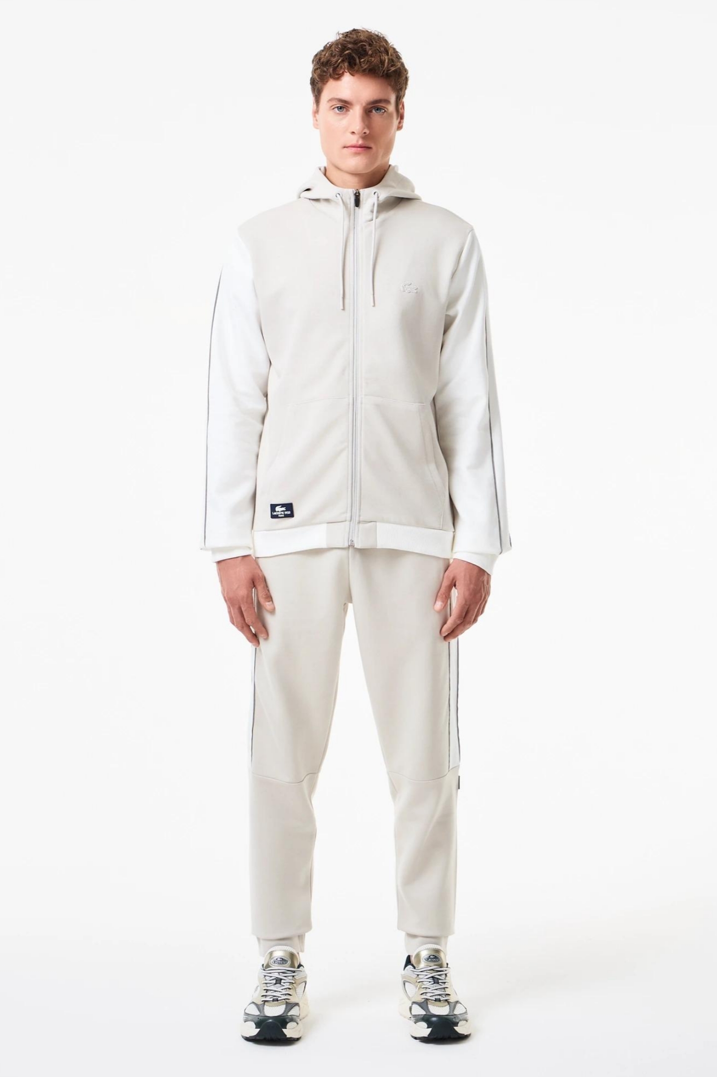 Мужская серая толстовка Серый L Lacoste SH2503BUQ Мужская серая толстовка Серый L Lacoste SH2503BUQ