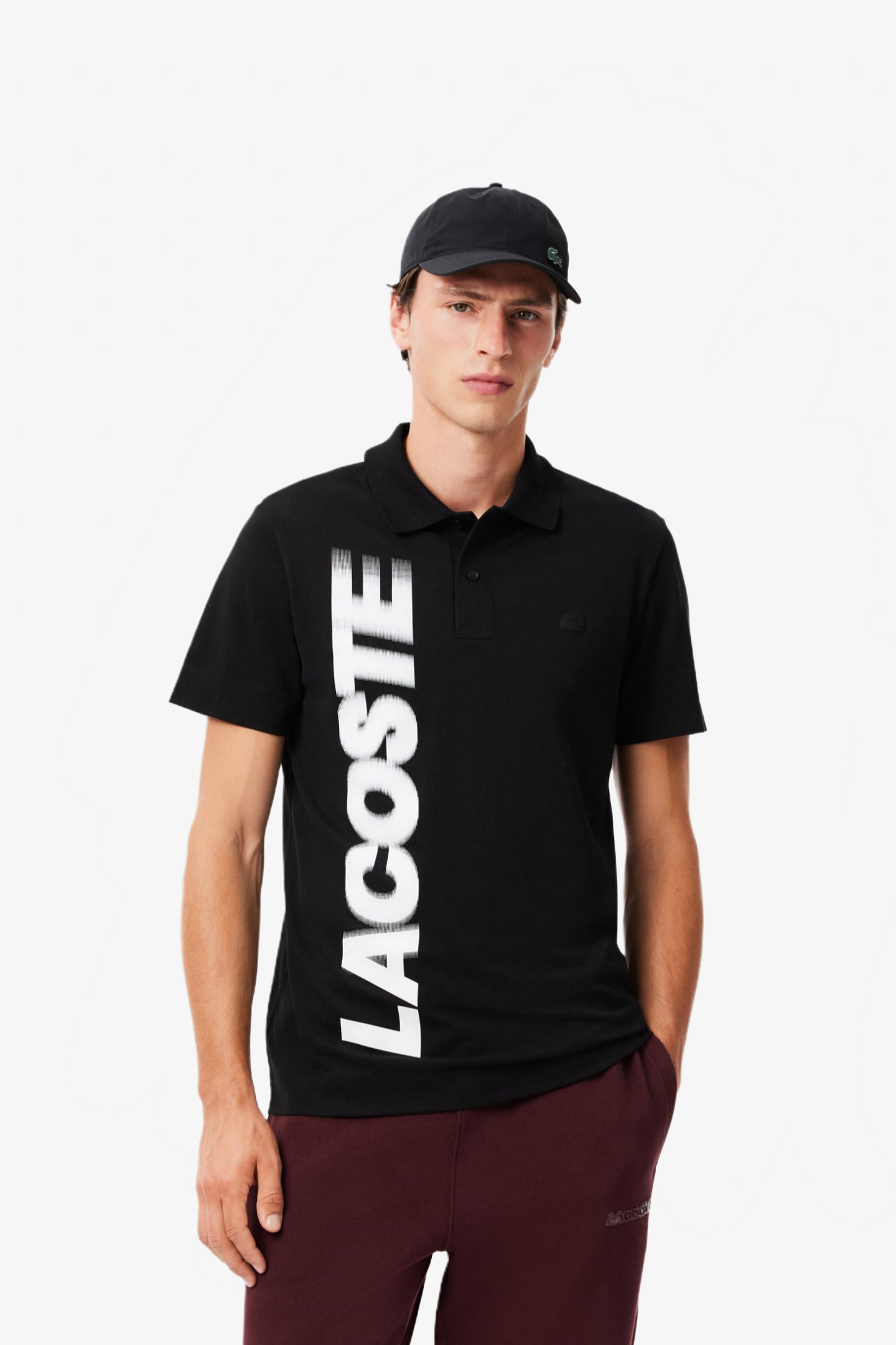 Мужское черное поло Черный L Lacoste PH2801031 Мужское черное поло Черный L Lacoste PH2801031