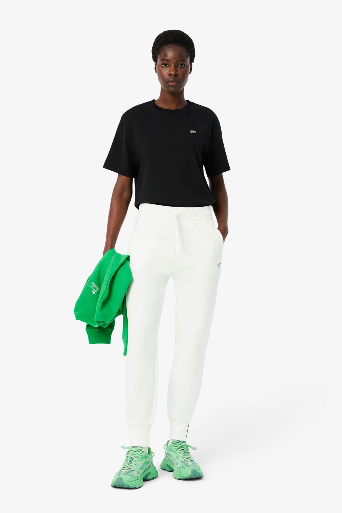 Женские белые спортивные штаны Белый 40 Lacoste XF0343001 Женские белые спортивные штаны Белый 40 Lacoste XF0343001