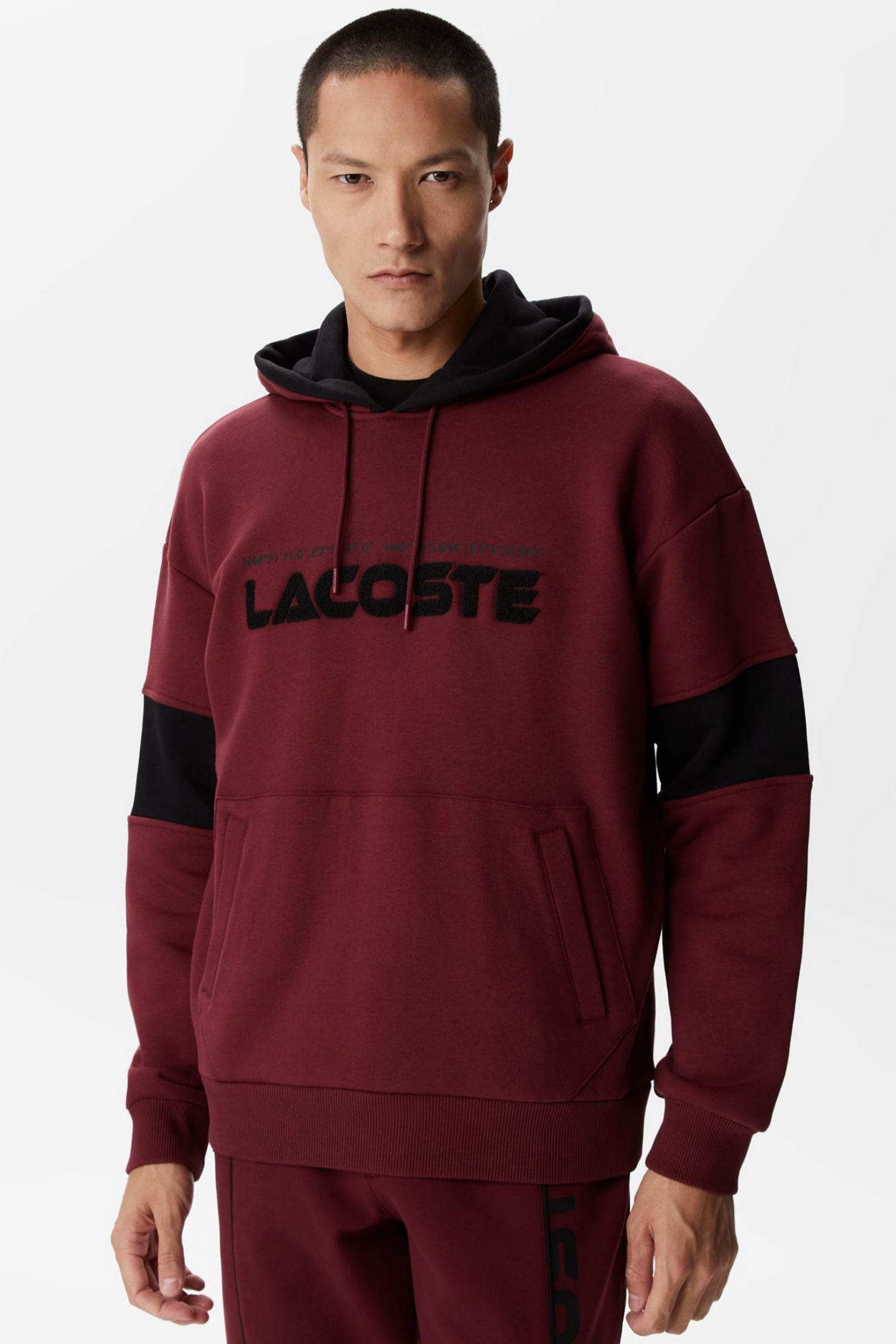 Мужская бордовая толстовка Бордовый L-XL Lacoste SH240404D Мужская бордовая толстовка Бордовый L-XL Lacoste SH240404D