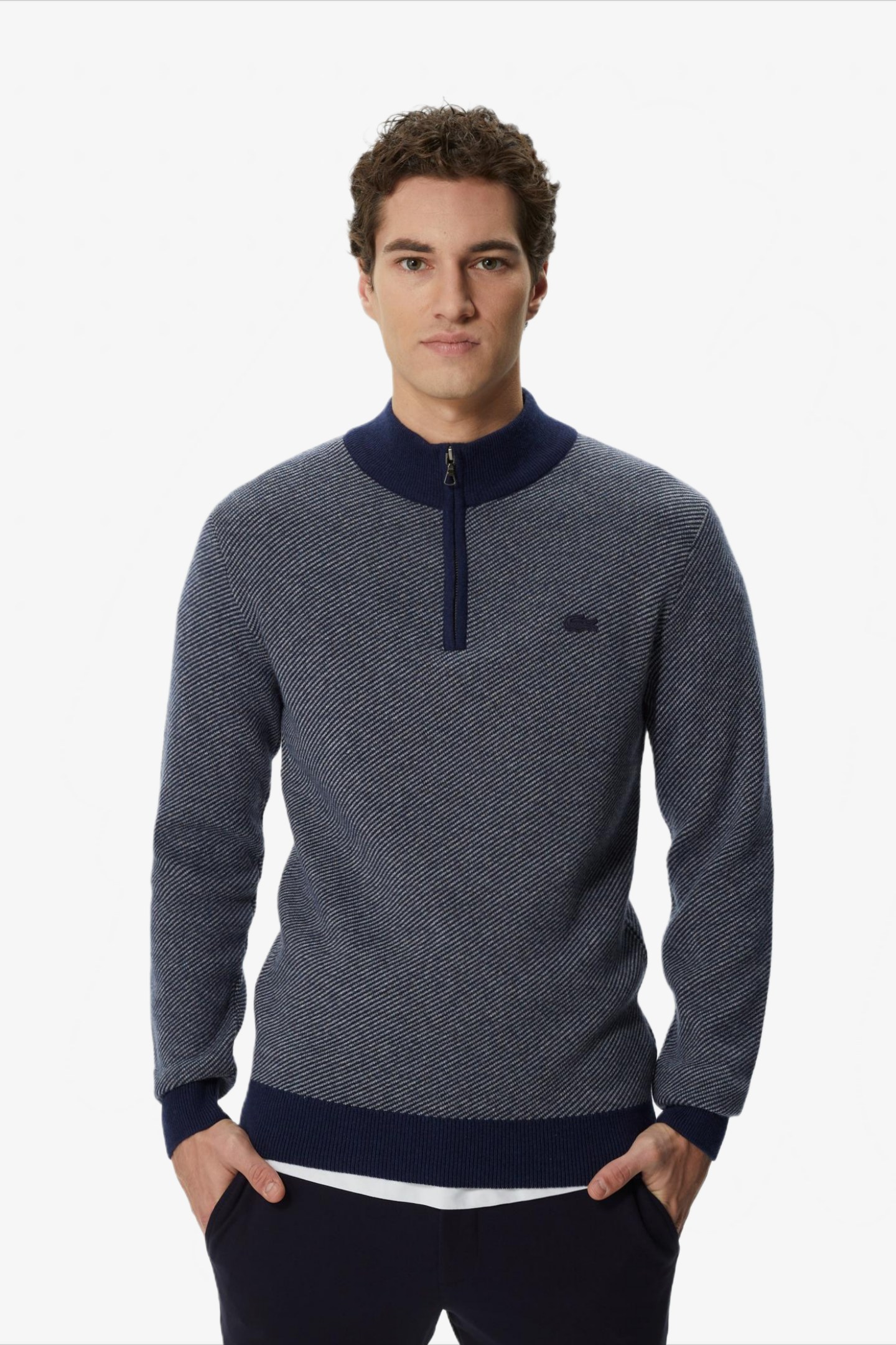 Мужской синий свитер Синий XS Lacoste AH232222L Мужской синий свитер Синий XS Lacoste AH232222L