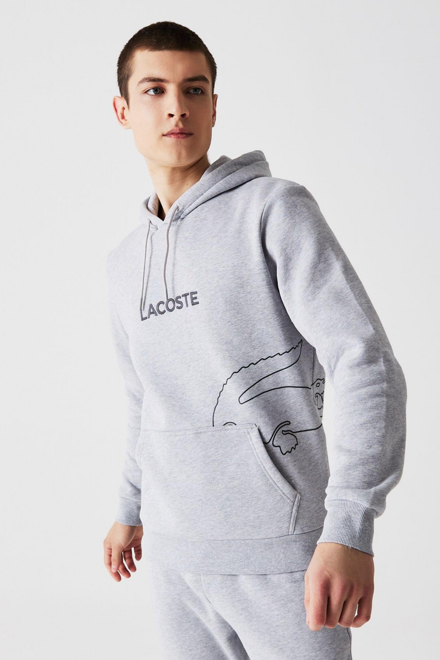 Мужская серая толстовка Серый M-L Lacoste SH233131G Мужская серая толстовка Серый M-L Lacoste SH233131G
