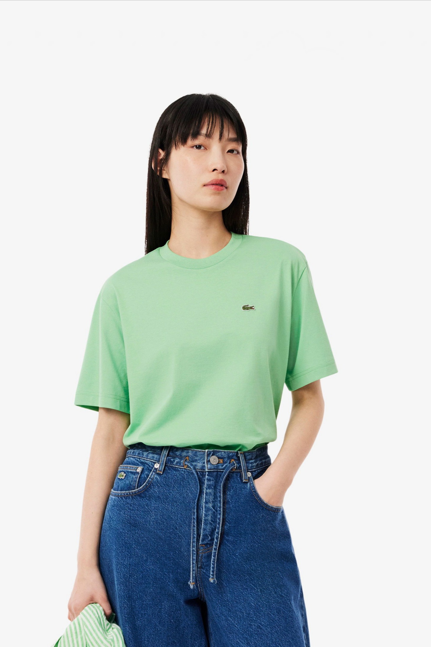 Женская зеленая футболка Зеленый 36 Lacoste TF7215TTF Женская зеленая футболка Зеленый 36 Lacoste TF7215TTF