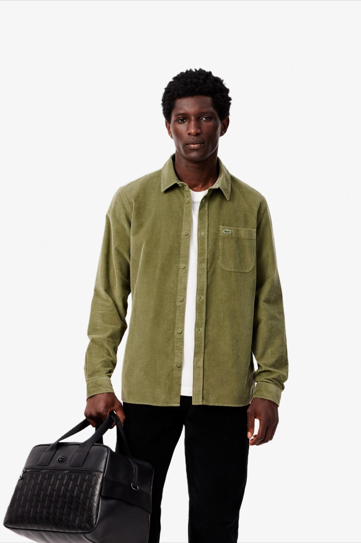 Мужская зеленая рубашка Зеленый 41 Lacoste CH3346BMY Мужская зеленая рубашка Зеленый 41 Lacoste CH3346BMY