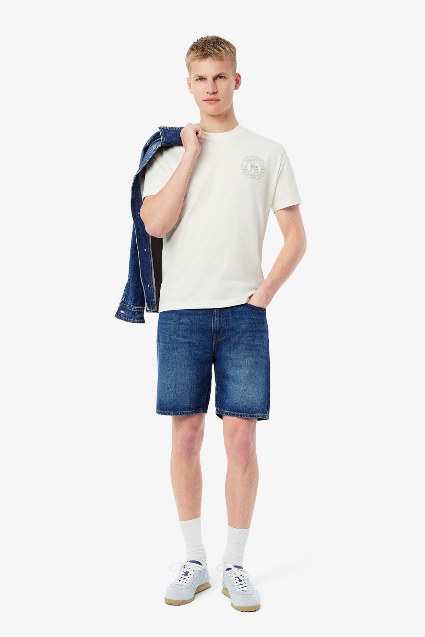 Мужские голубые шорты Голубой 33 Lacoste FH9932MK9 Мужские голубые шорты Голубой 33 Lacoste FH9932MK9