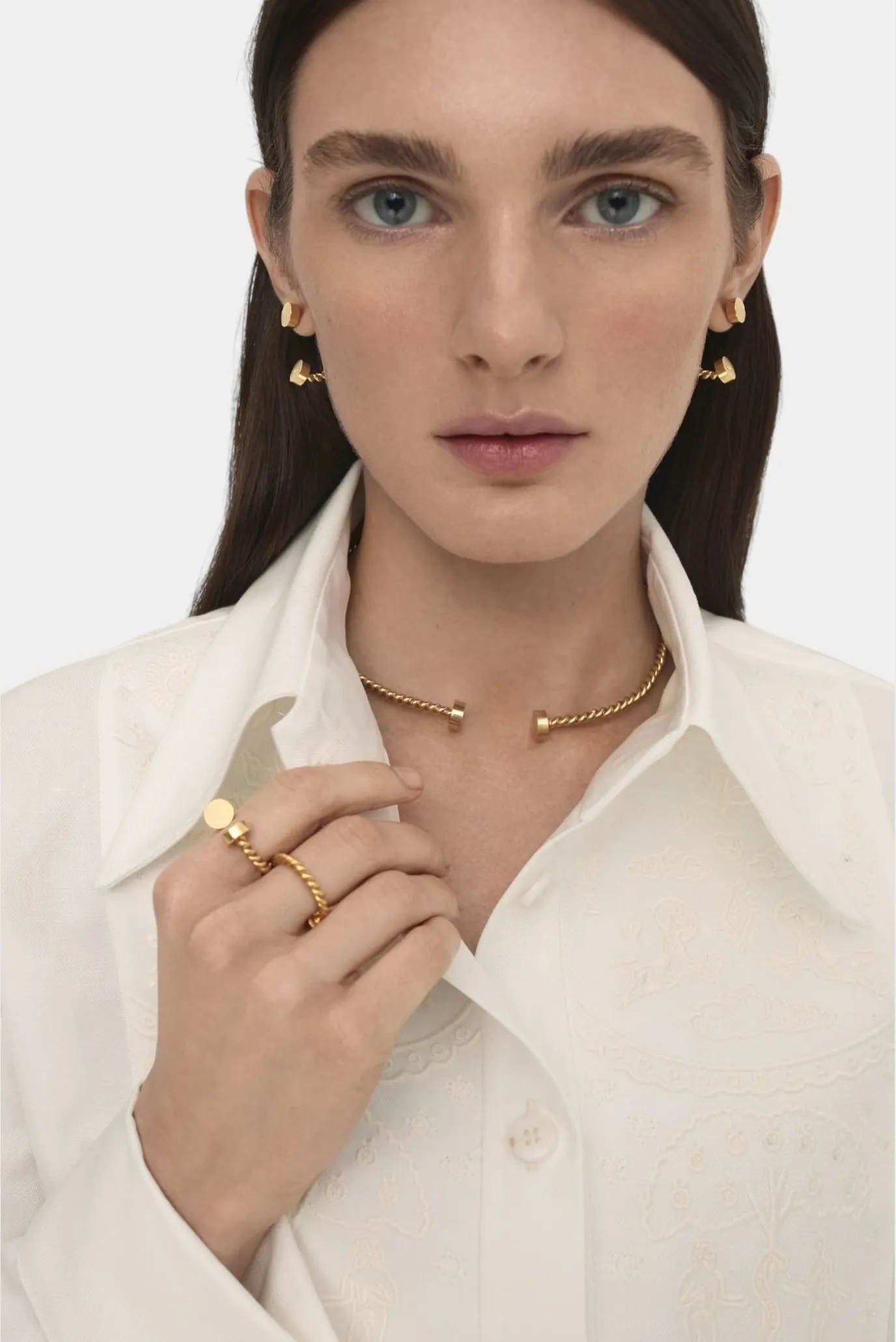 Жіноча позолочений чокер 1