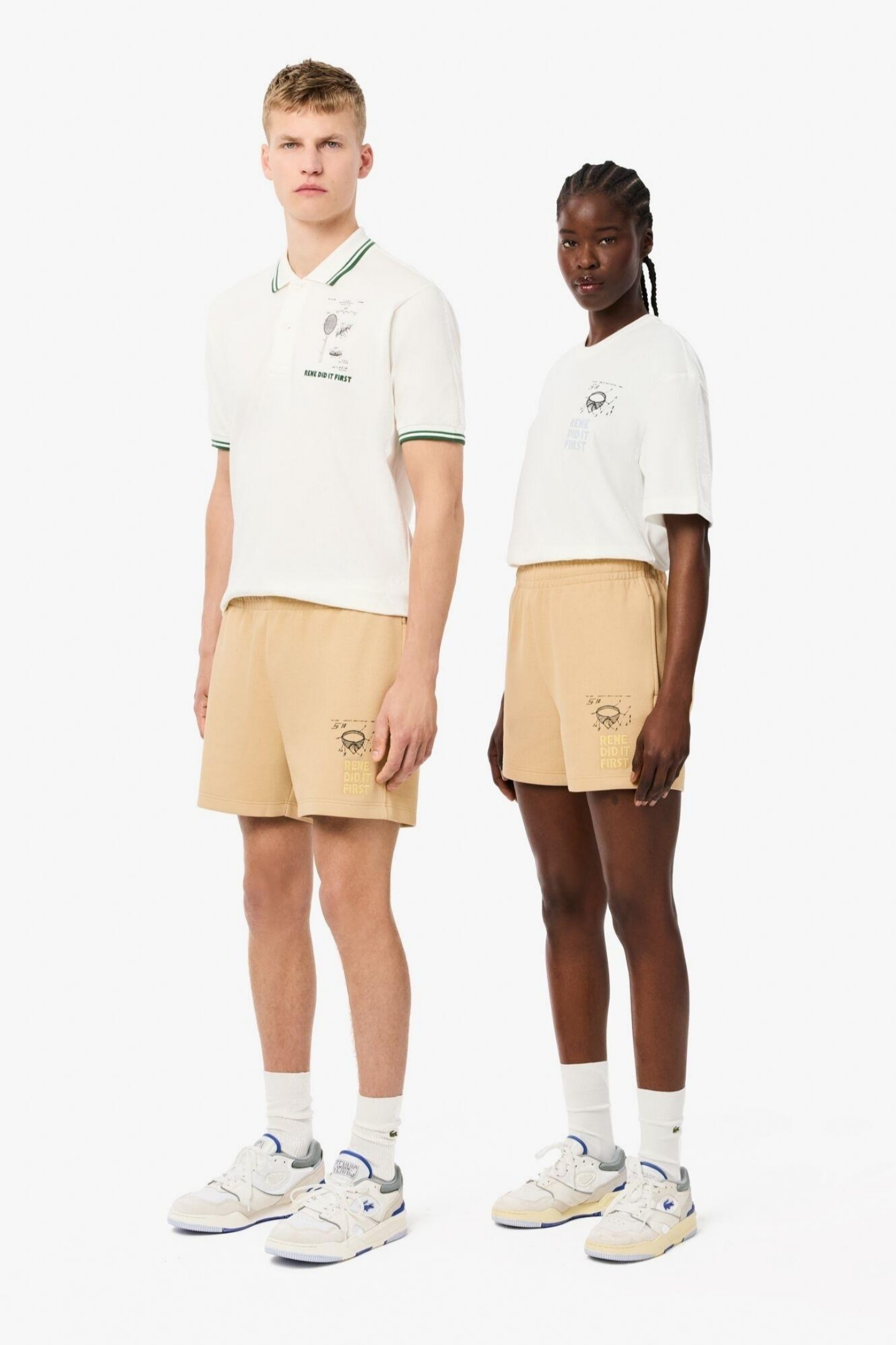 Бежевые шорты (унисекс) Бежевый L Lacoste GH0522IXQ Бежевые шорты (унисекс) Бежевый L Lacoste GH0522IXQ