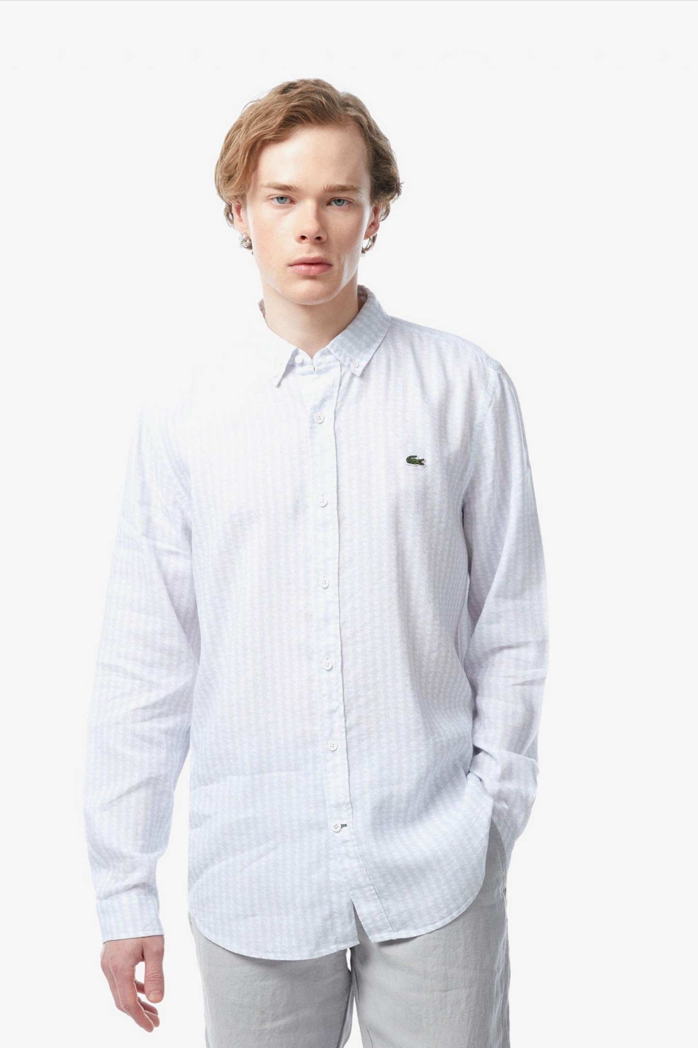 Мужская голубая рубашка Голубой 39 Lacoste CH0472J2G Мужская голубая рубашка Голубой 39 Lacoste CH0472J2G