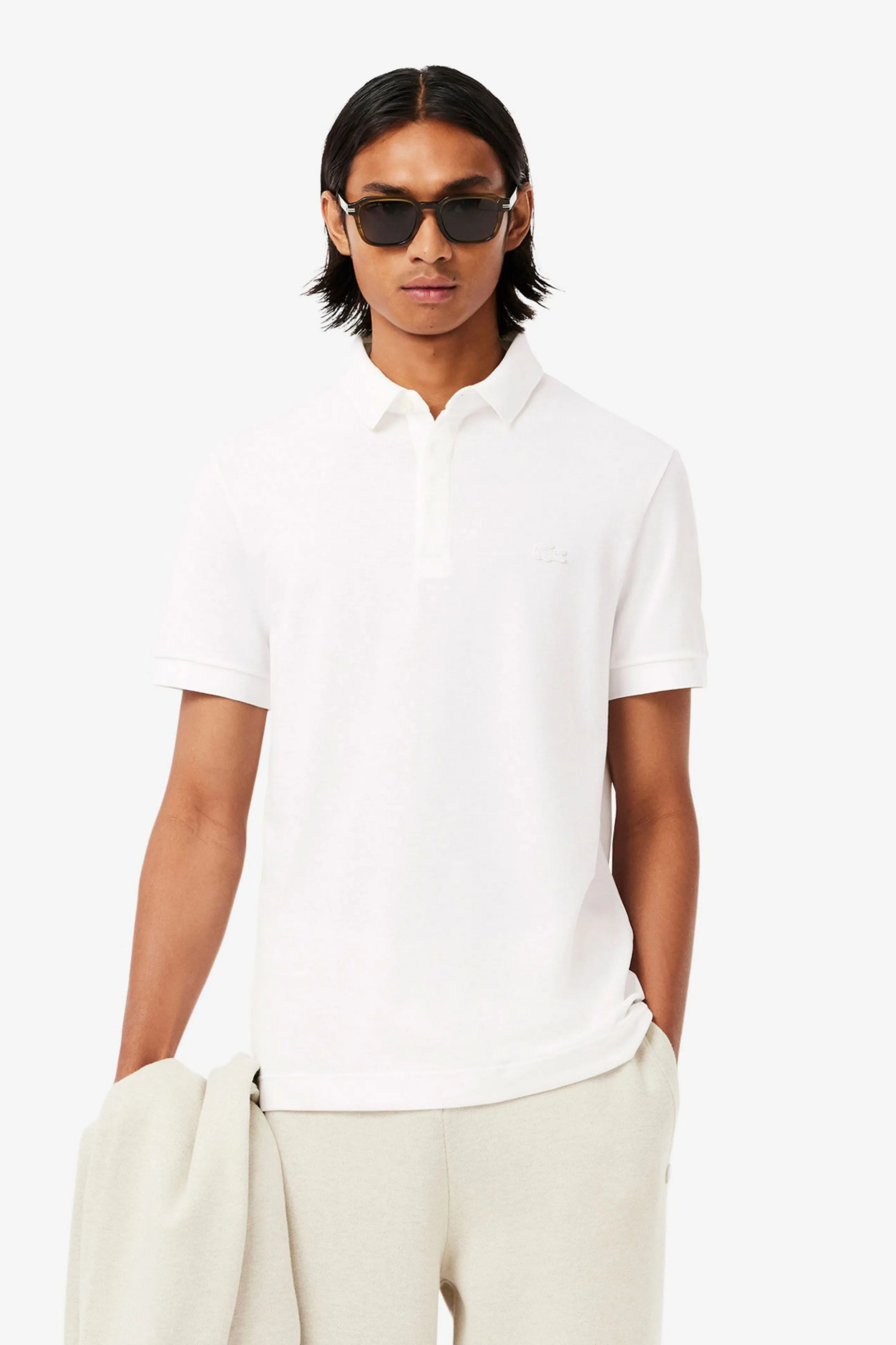 Мужское белое поло 1