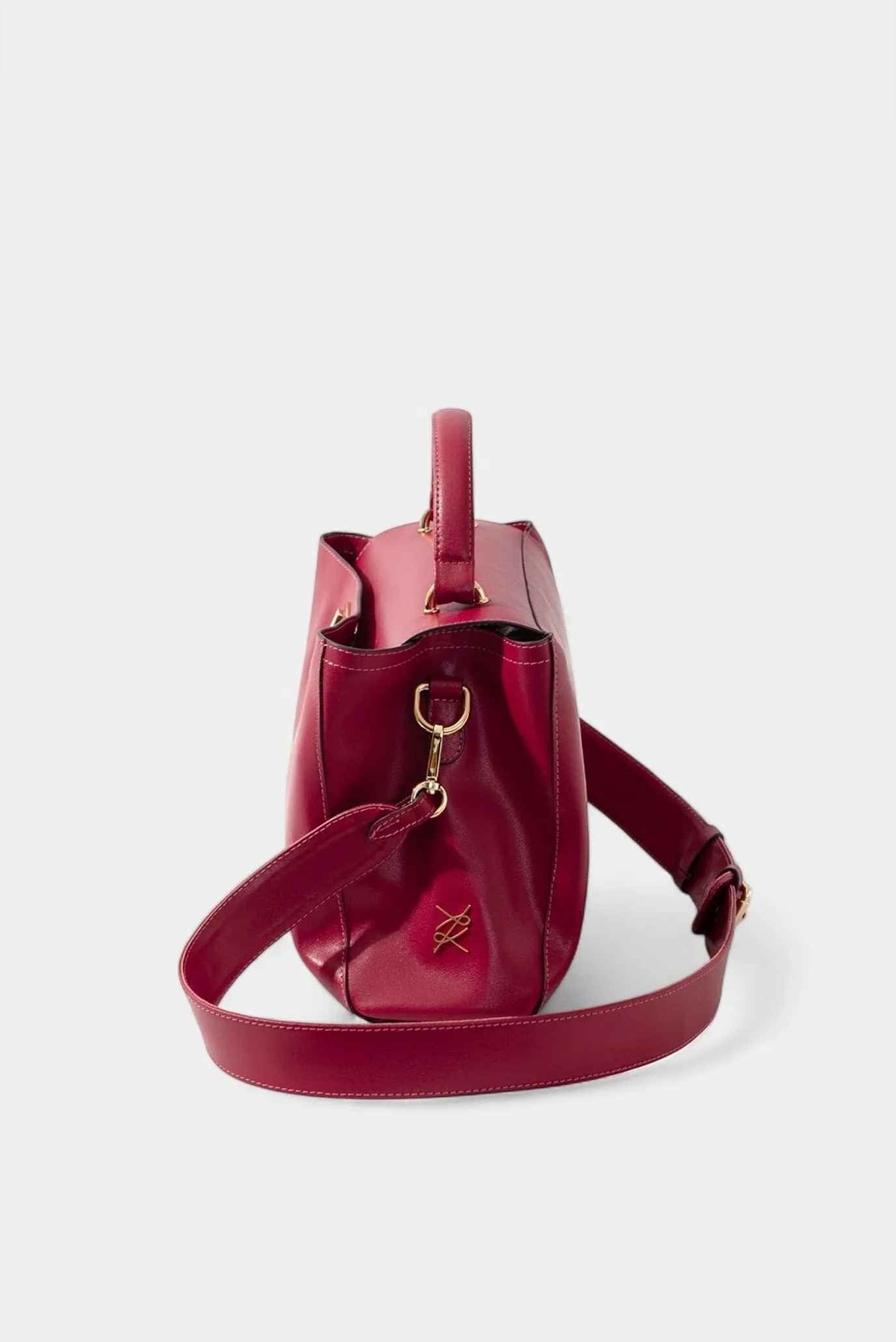 Жіноча малинова сумка 2