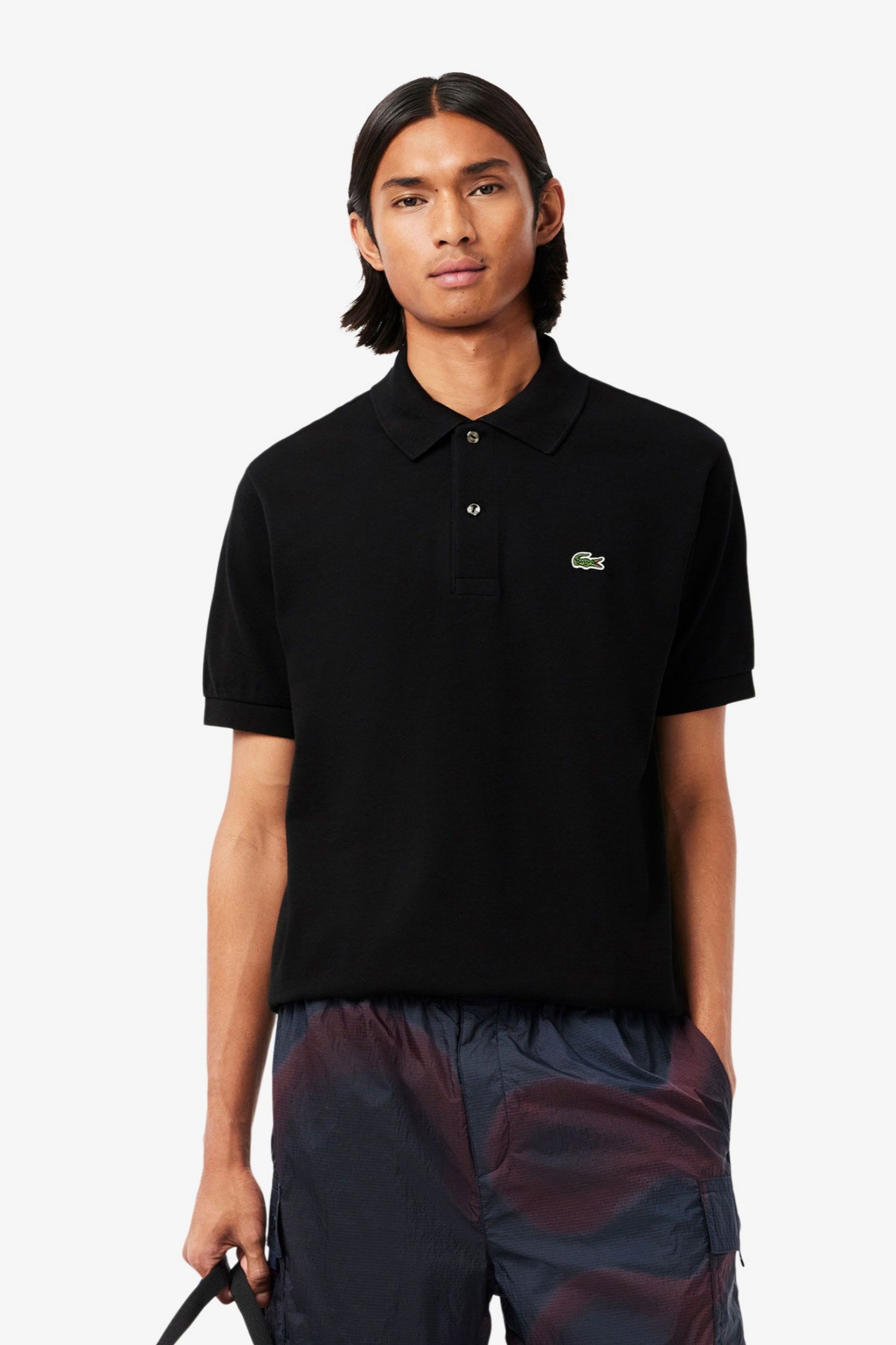Мужское черное поло L.12.12 Черный S Lacoste L1212031 Мужское черное поло L.12.12 Черный S Lacoste L1212031