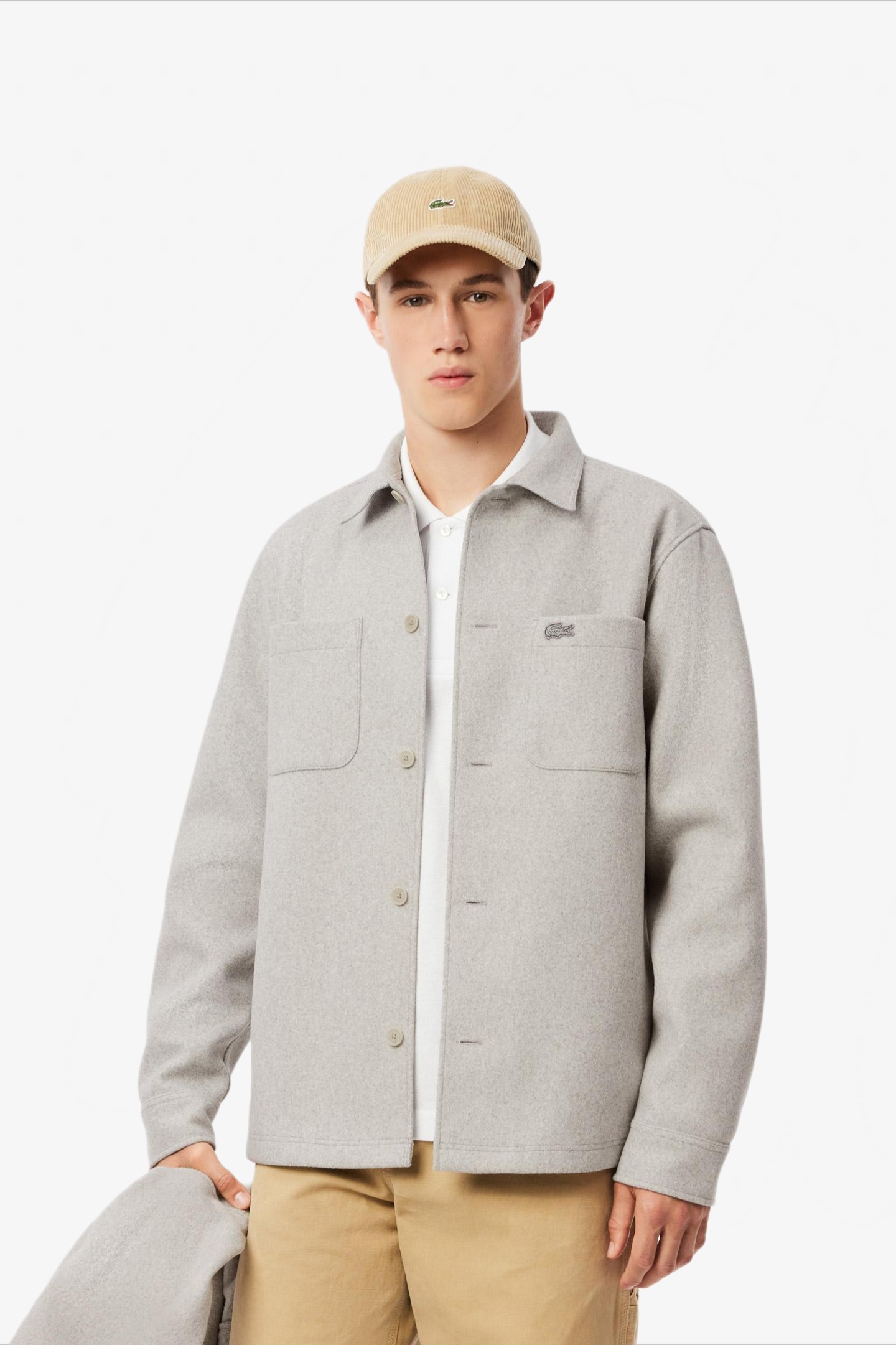 Мужская серая рубашка Серый 39 Lacoste CH3466CCA Мужская серая рубашка Серый 39 Lacoste CH3466CCA