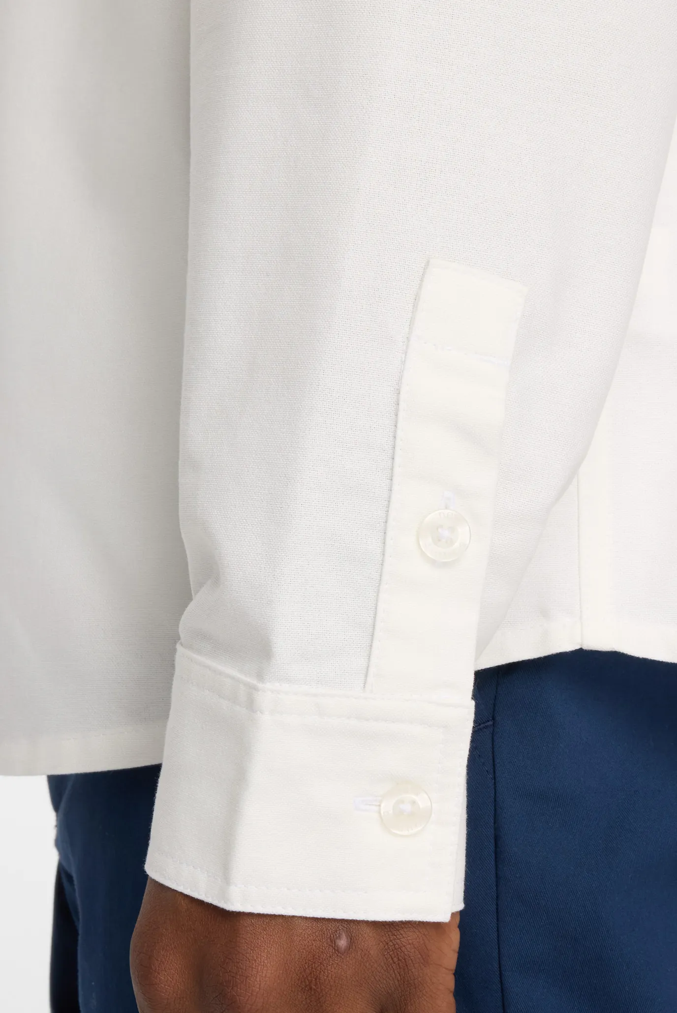 Мужская белая рубашка Oxford 8