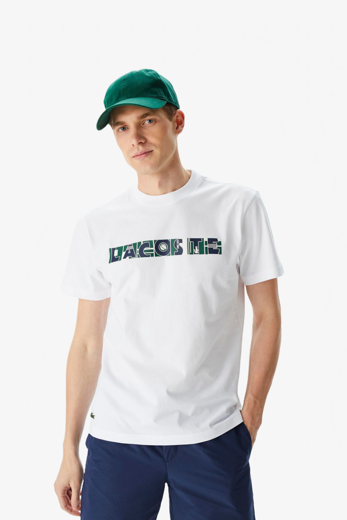Мужская белая футболка Белый XL Lacoste TH0417001 Мужская белая футболка Белый XL Lacoste TH0417001