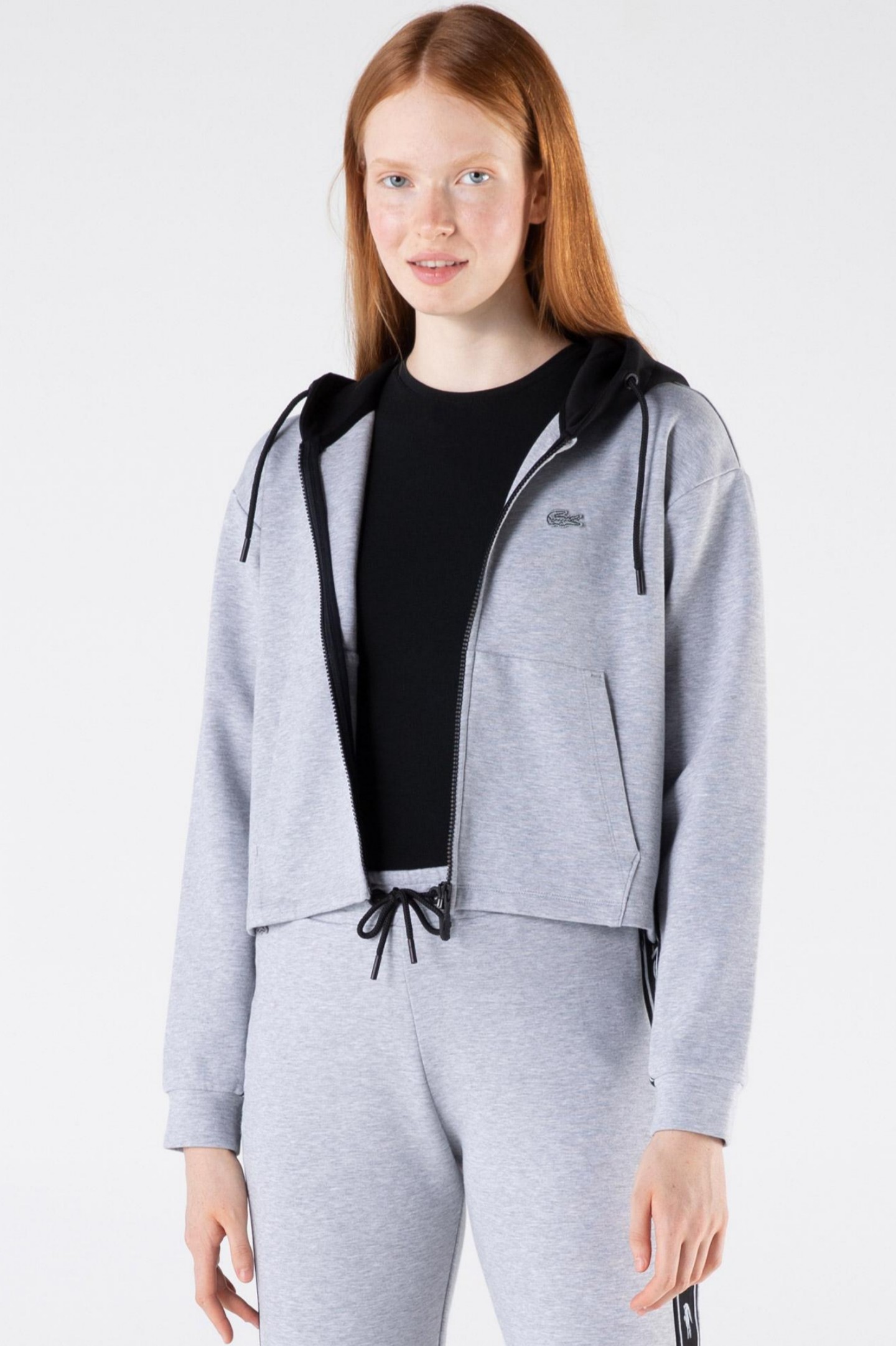 Женская серая толстовка Серый 36 Lacoste SF222121G Женская серая толстовка Серый 36 Lacoste SF222121G