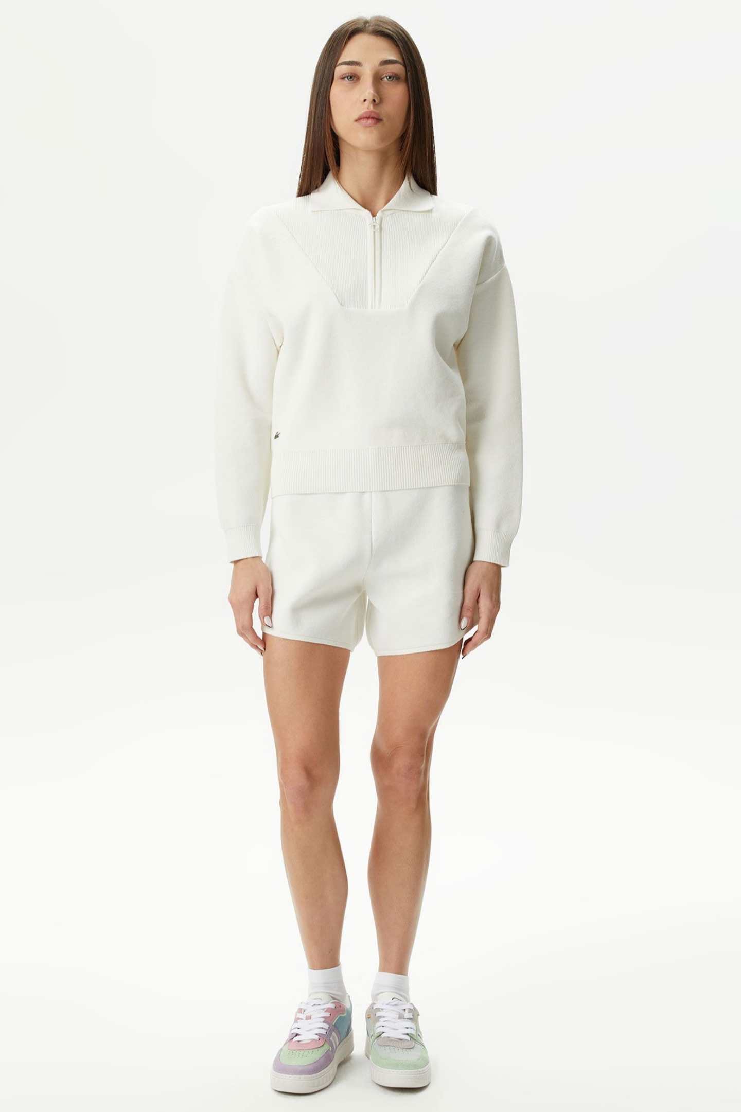 Женские белые шорты Белый 40 Lacoste GF041470V Женские белые шорты Белый 40 Lacoste GF041470V