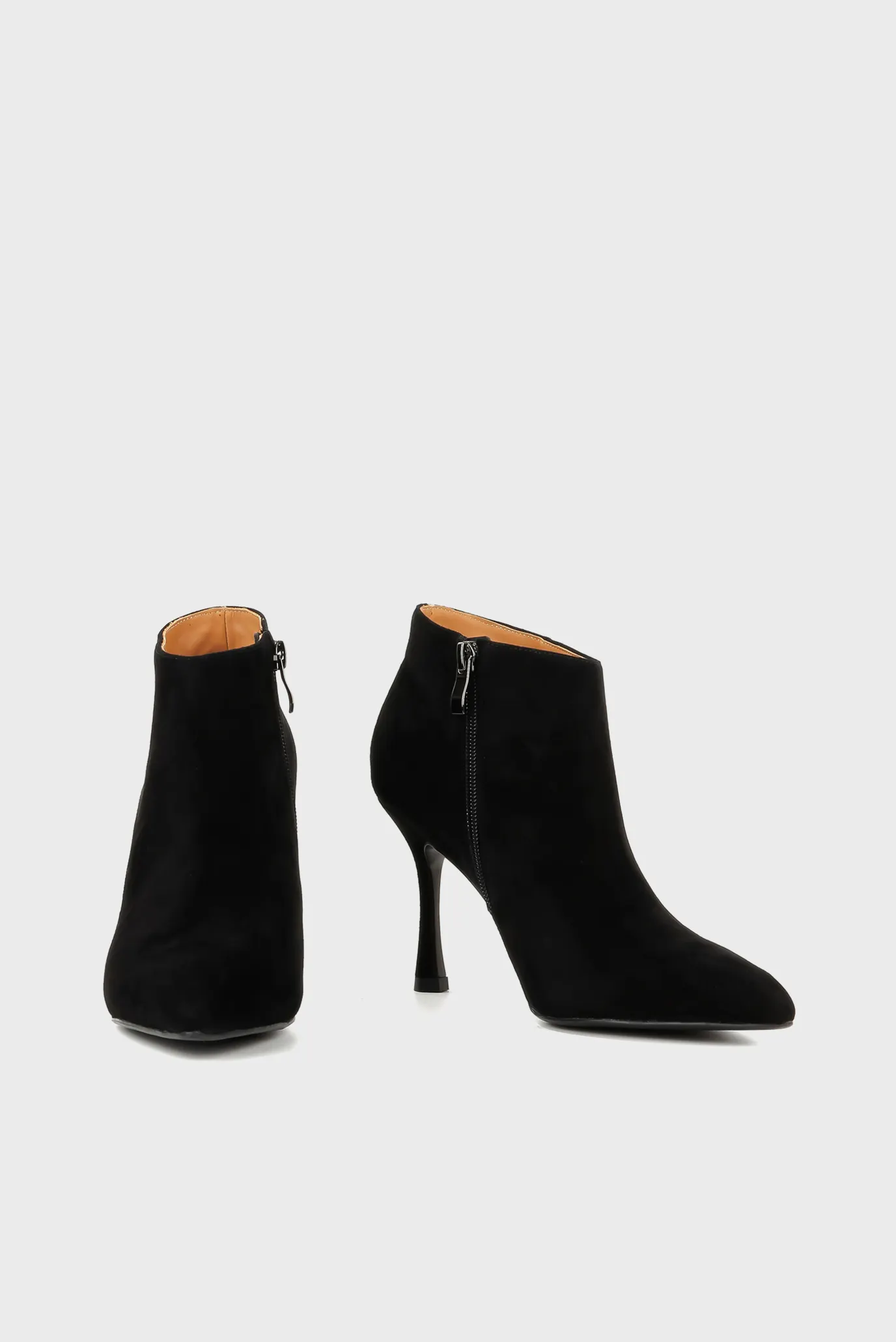 Женские черные замшевые ботильоны 3