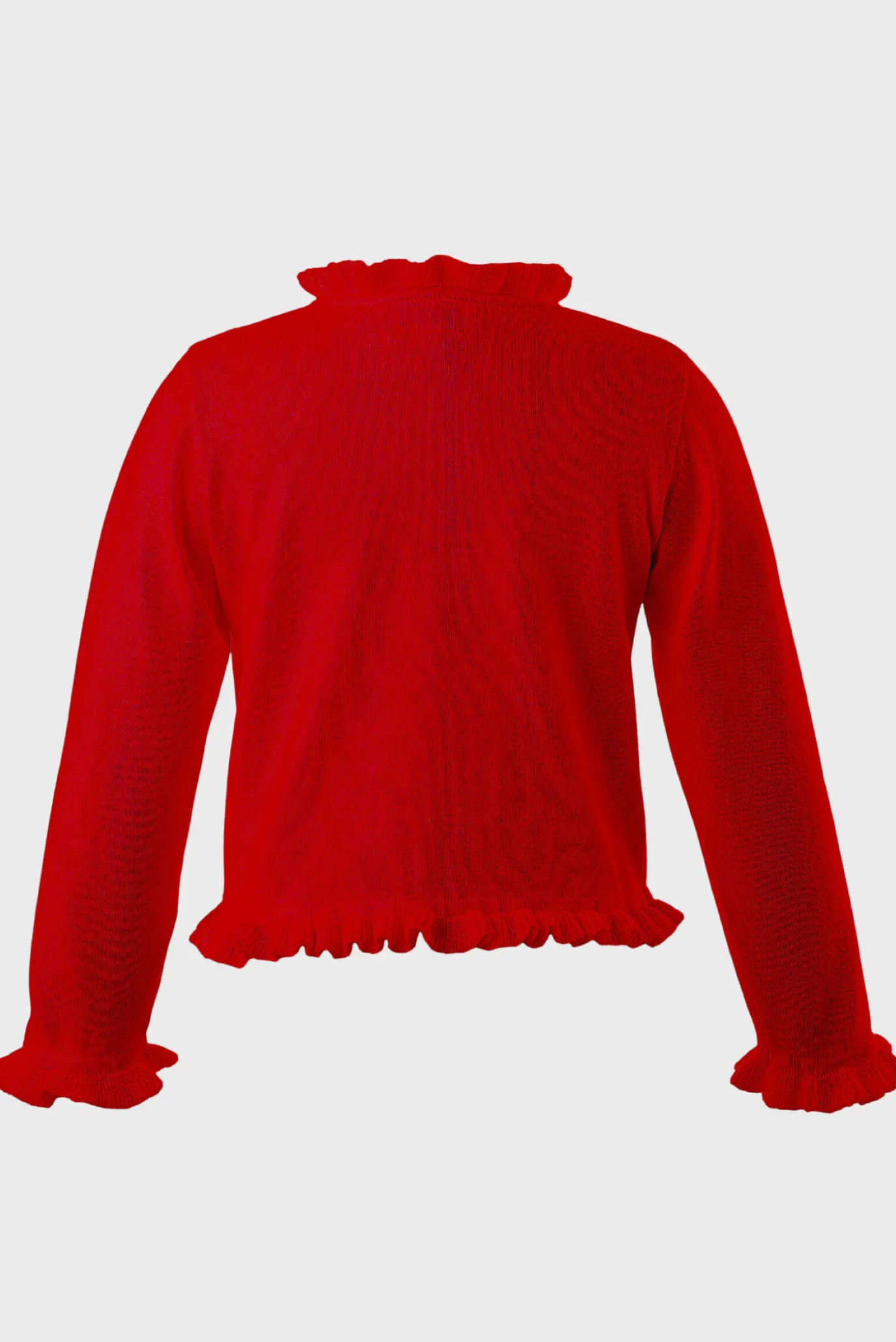 Дитячий червоний кардиган 2