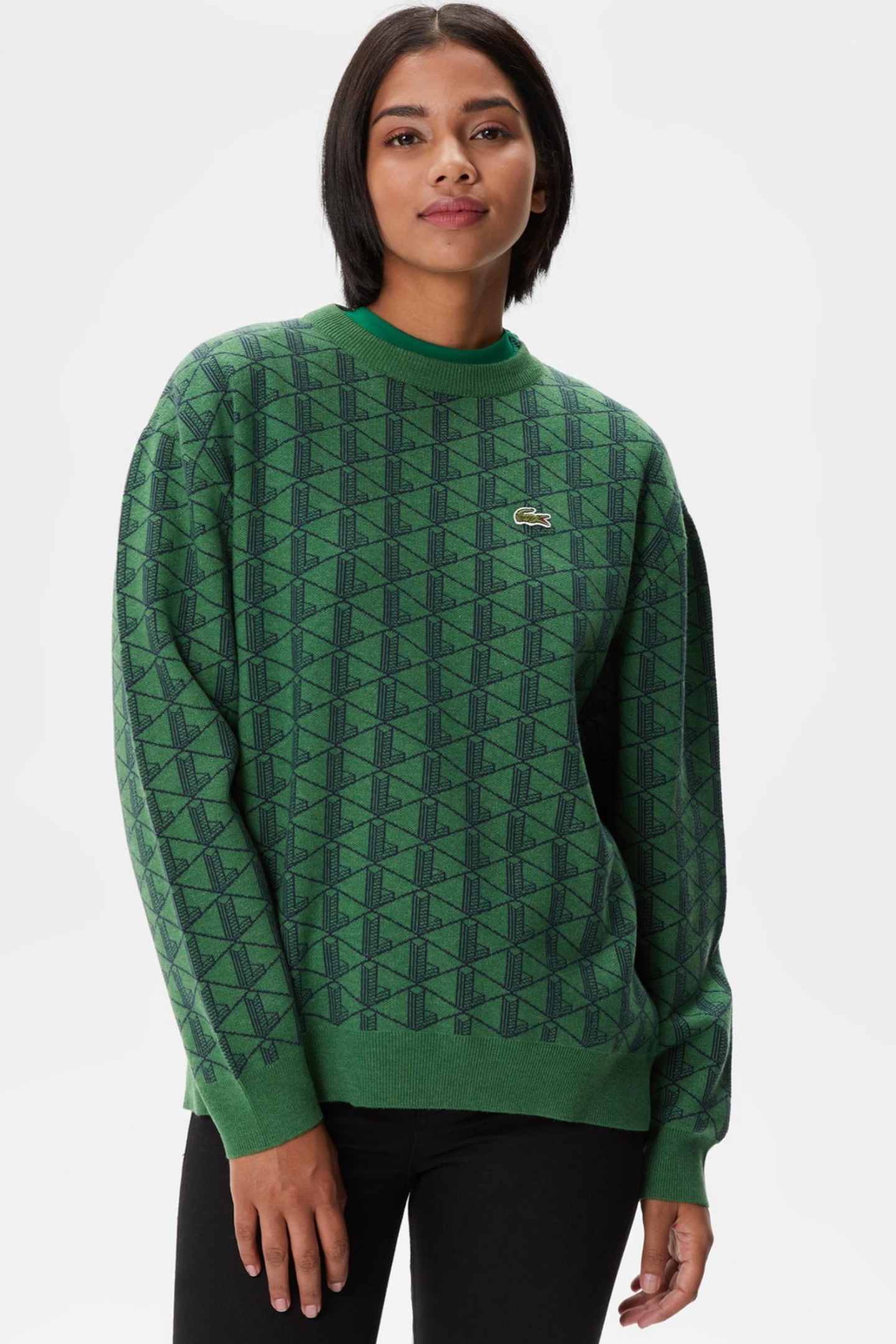 Женский зеленый свитер Зеленый 40 Lacoste AF241515Y Женский зеленый свитер Зеленый 40 Lacoste AF241515Y