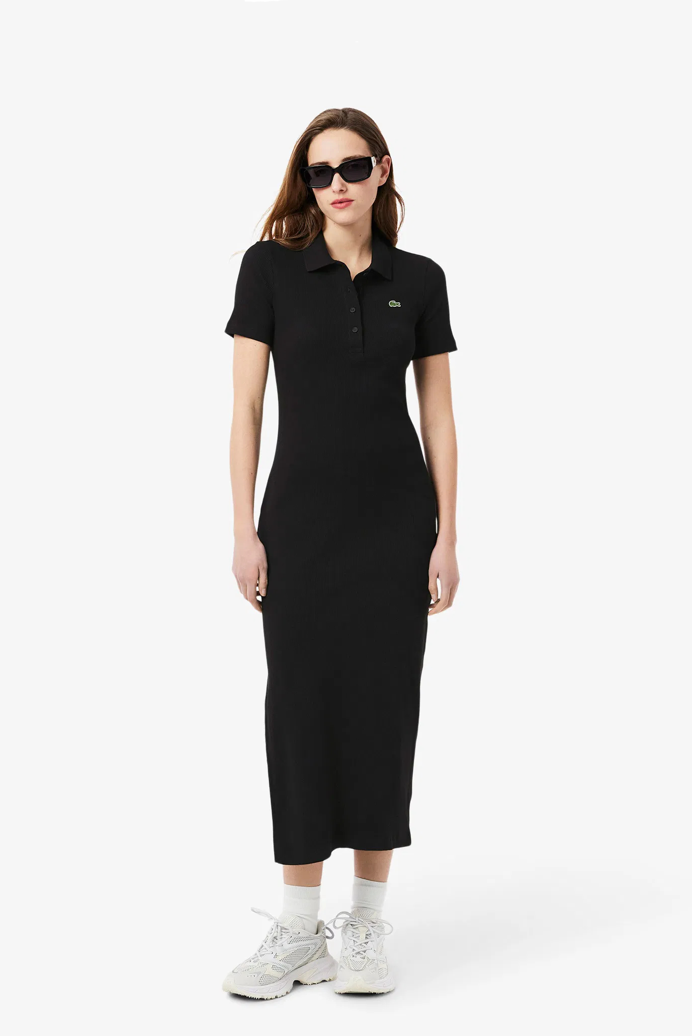 Женское черное платье Черный 34 Lacoste EF9622031 Женское черное платье Черный 34 Lacoste EF9622031