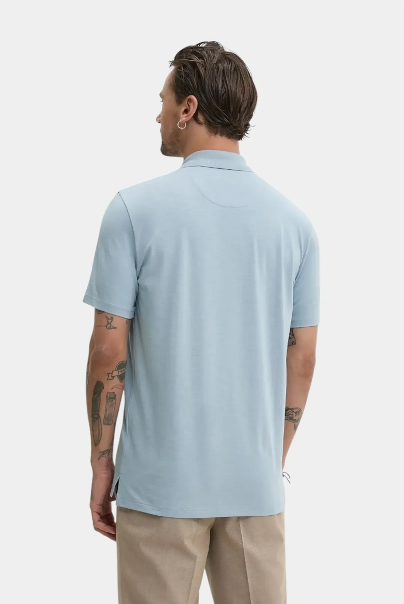 Мужское голубое поло 3