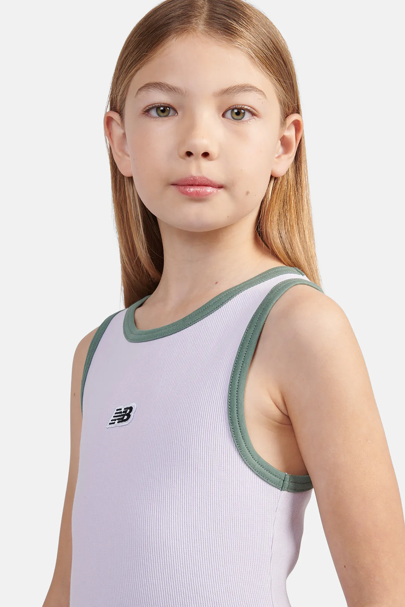 Дитяча рожева майка Premium Rib 5