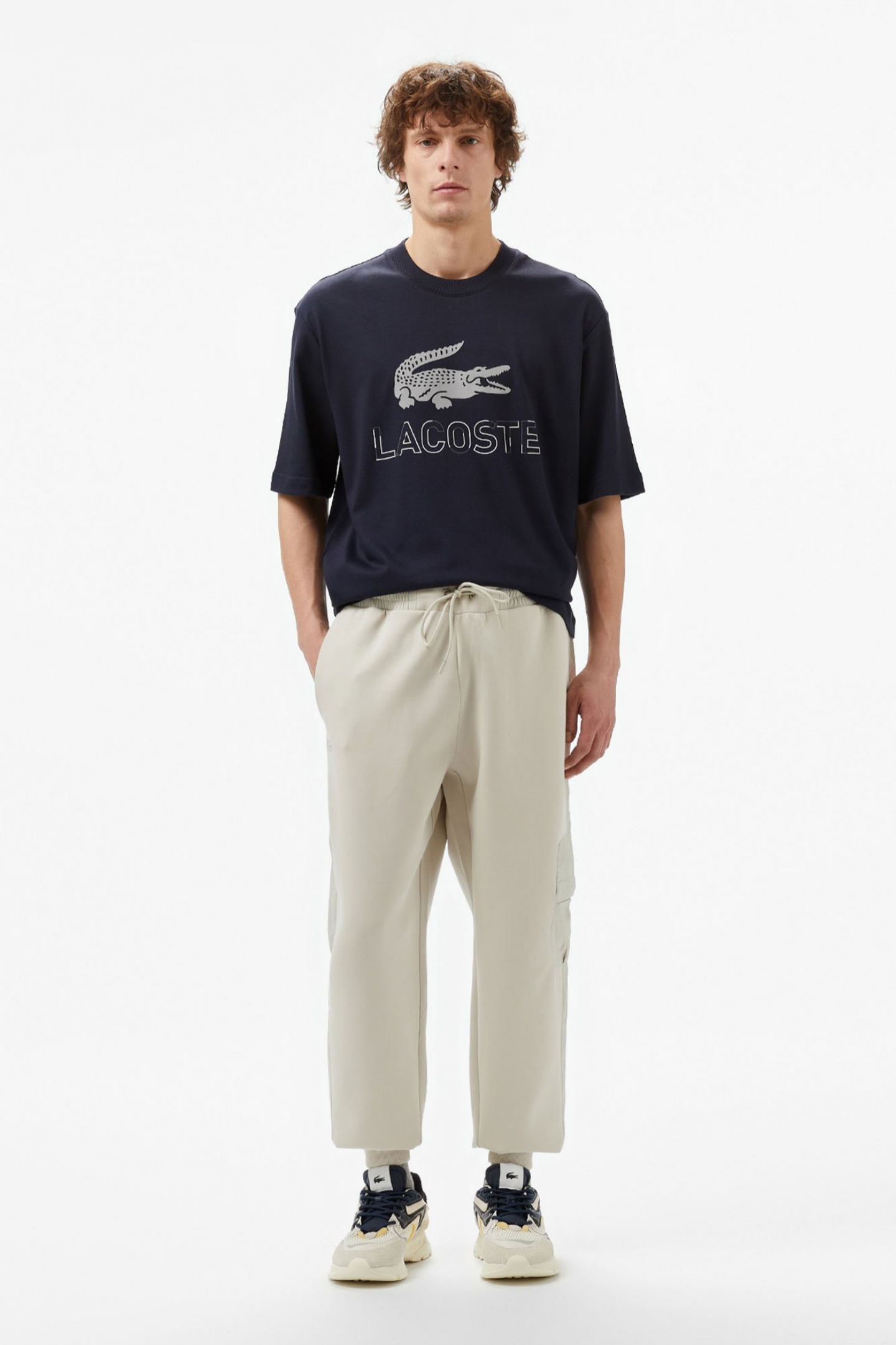 Мужские серые спортивные штаны Серый L-XL Lacoste XH2518BUQ Мужские серые спортивные штаны Серый L-XL Lacoste XH2518BUQ