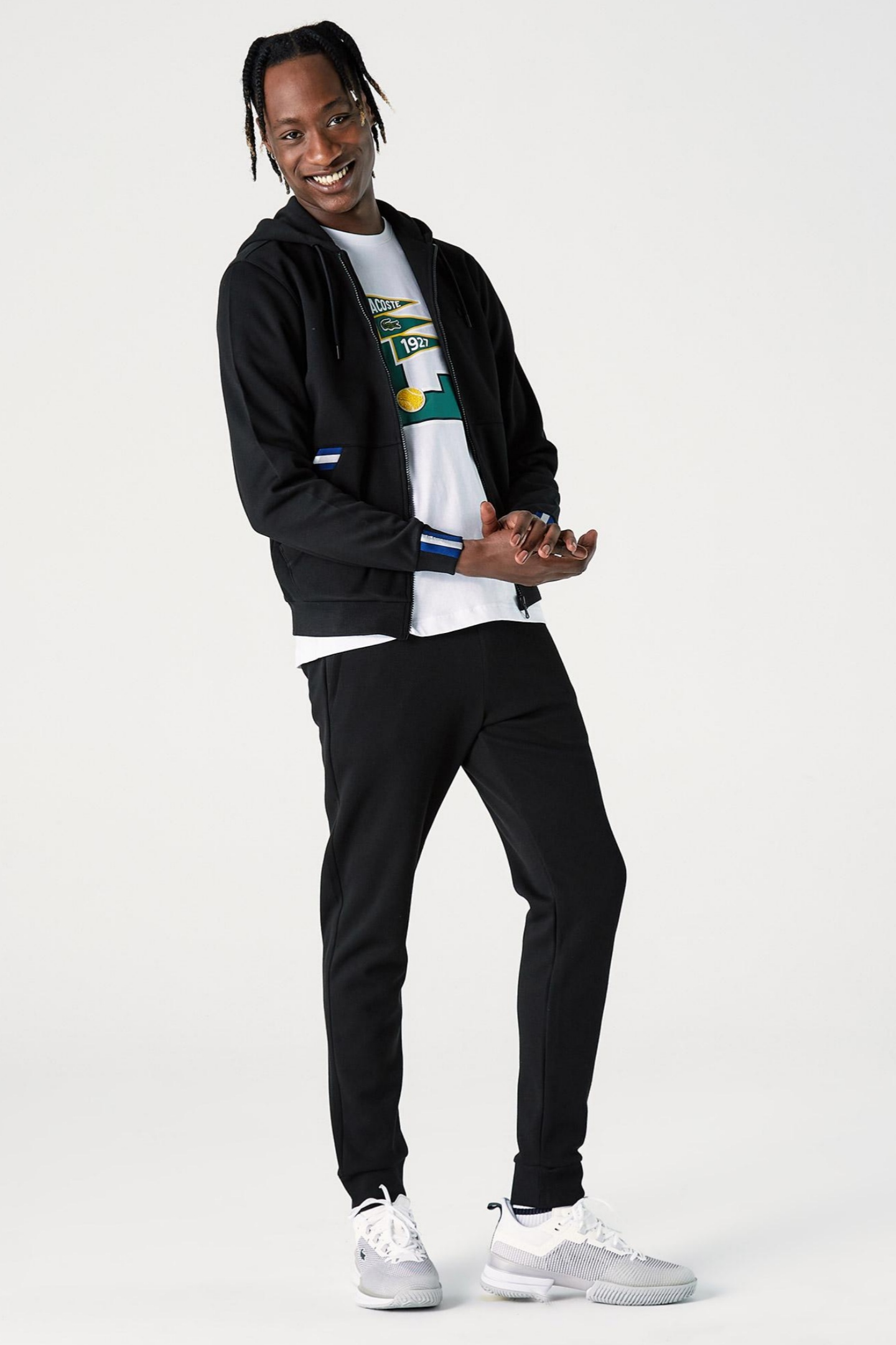 Мужская черная толстовка Черный L-XL Lacoste SH020808S Мужская черная толстовка Черный L-XL Lacoste SH020808S