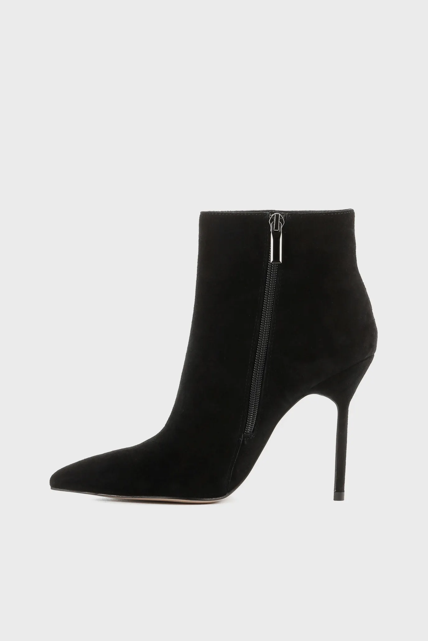 Женские черные замшевые ботильоны 2