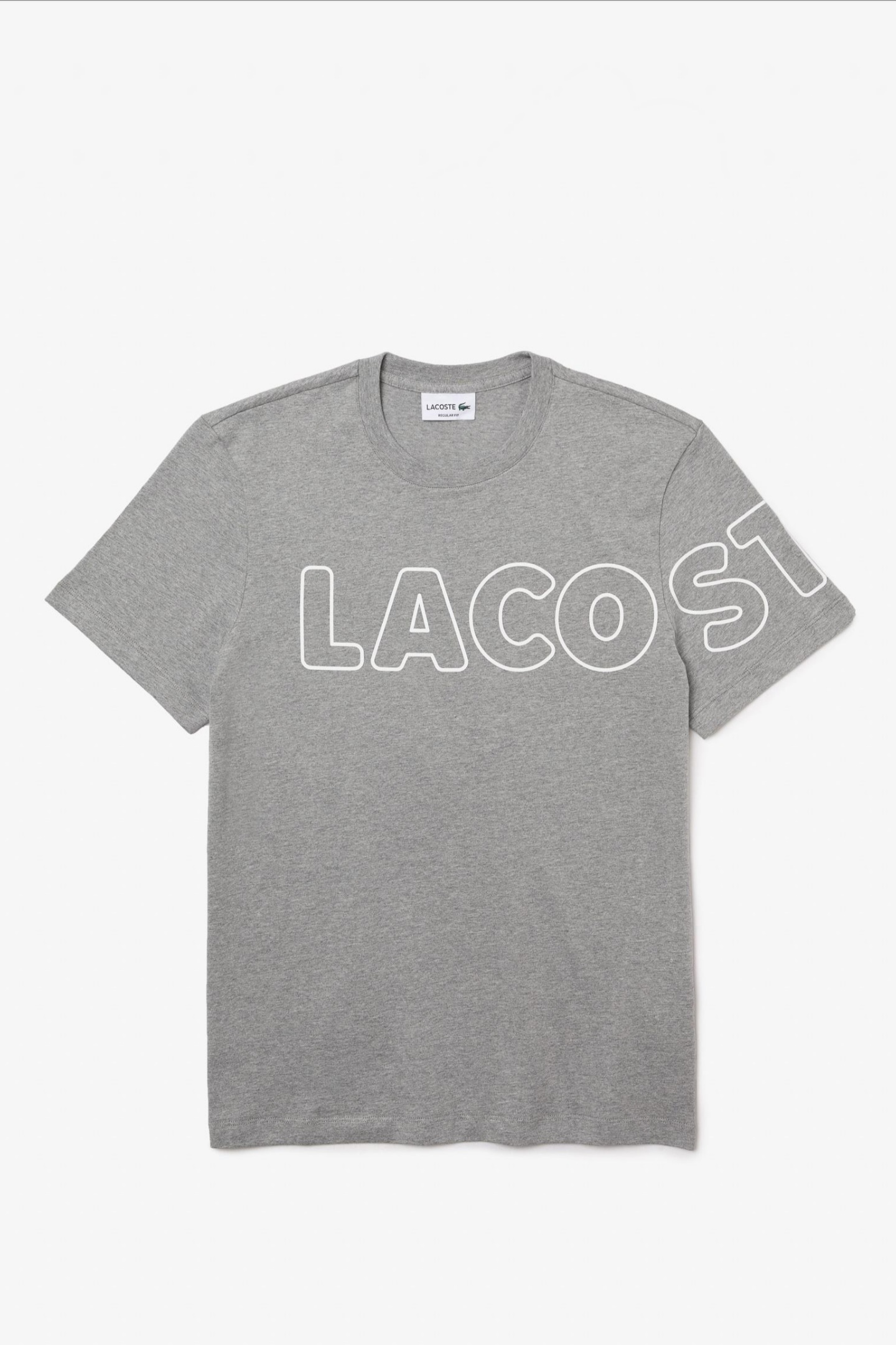 Мужская серая футболка Серый XS Lacoste TH17414JV Мужская серая футболка Серый XS Lacoste TH17414JV