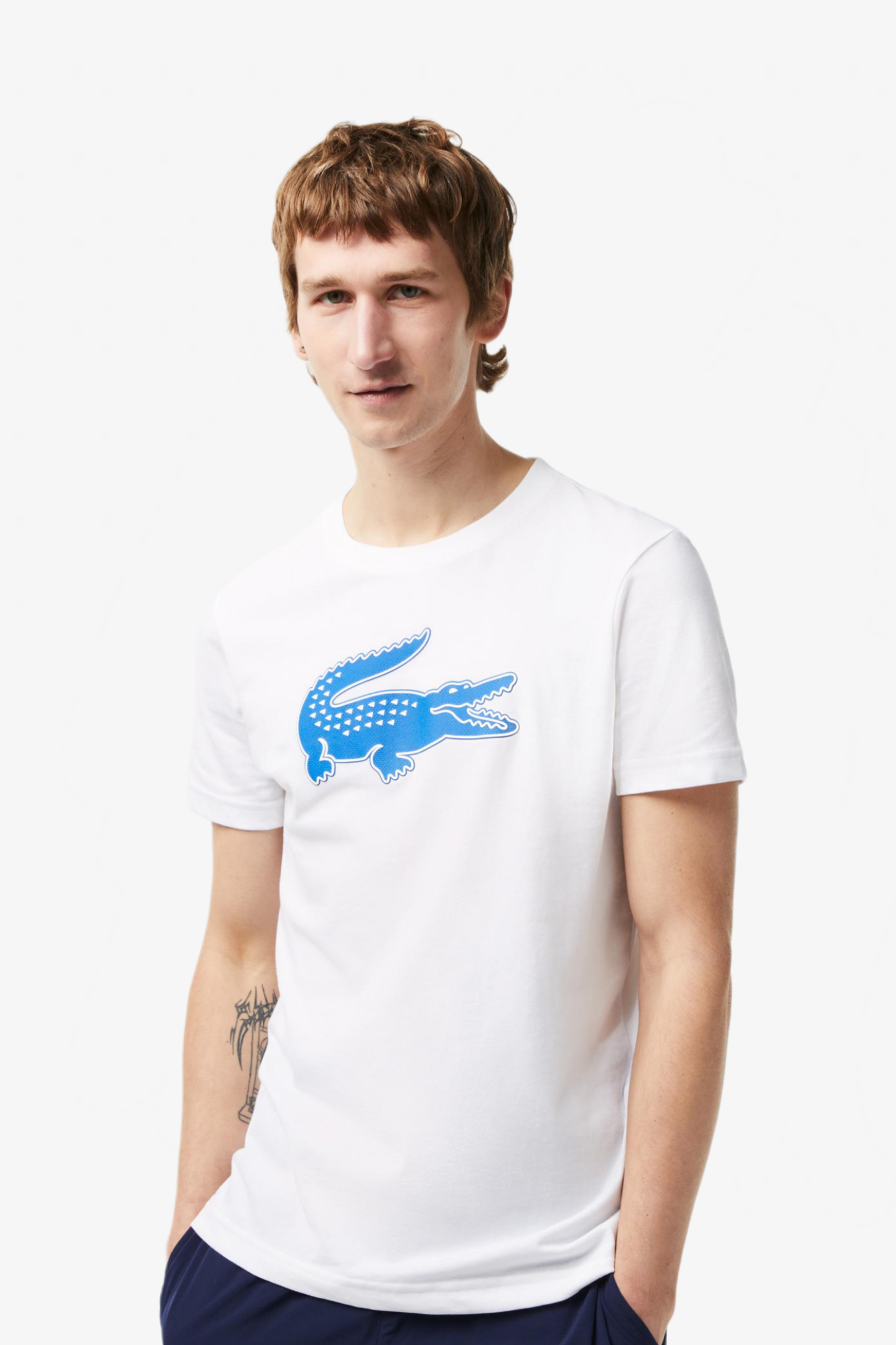 Мужская белая футболка Белый XS Lacoste TH2042ANY Мужская белая футболка Белый XS Lacoste TH2042ANY