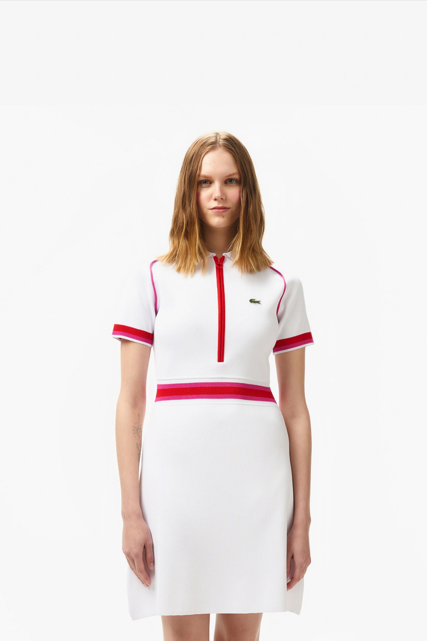 Женское белое платье Белый 34 Lacoste EF050770V Женское белое платье Белый 34 Lacoste EF050770V