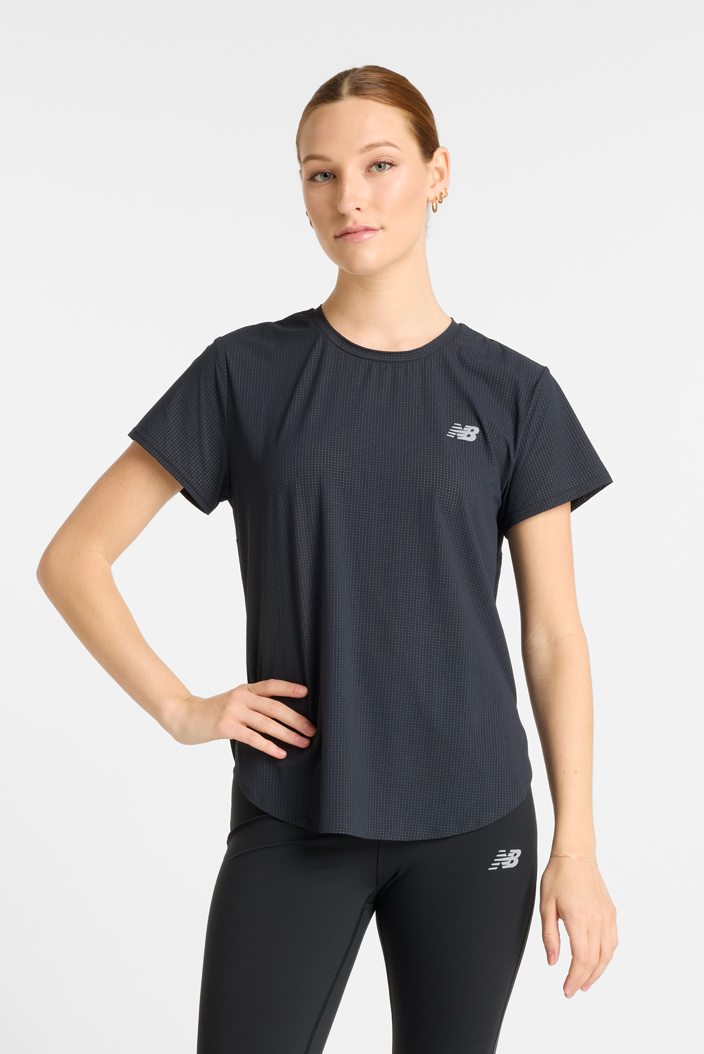 Женская черная футболка Race Day Ultra Light Черный L New Balance WT51227BK Женская черная футболка Race Day Ultra Light Черный L New Balance WT51227BK
