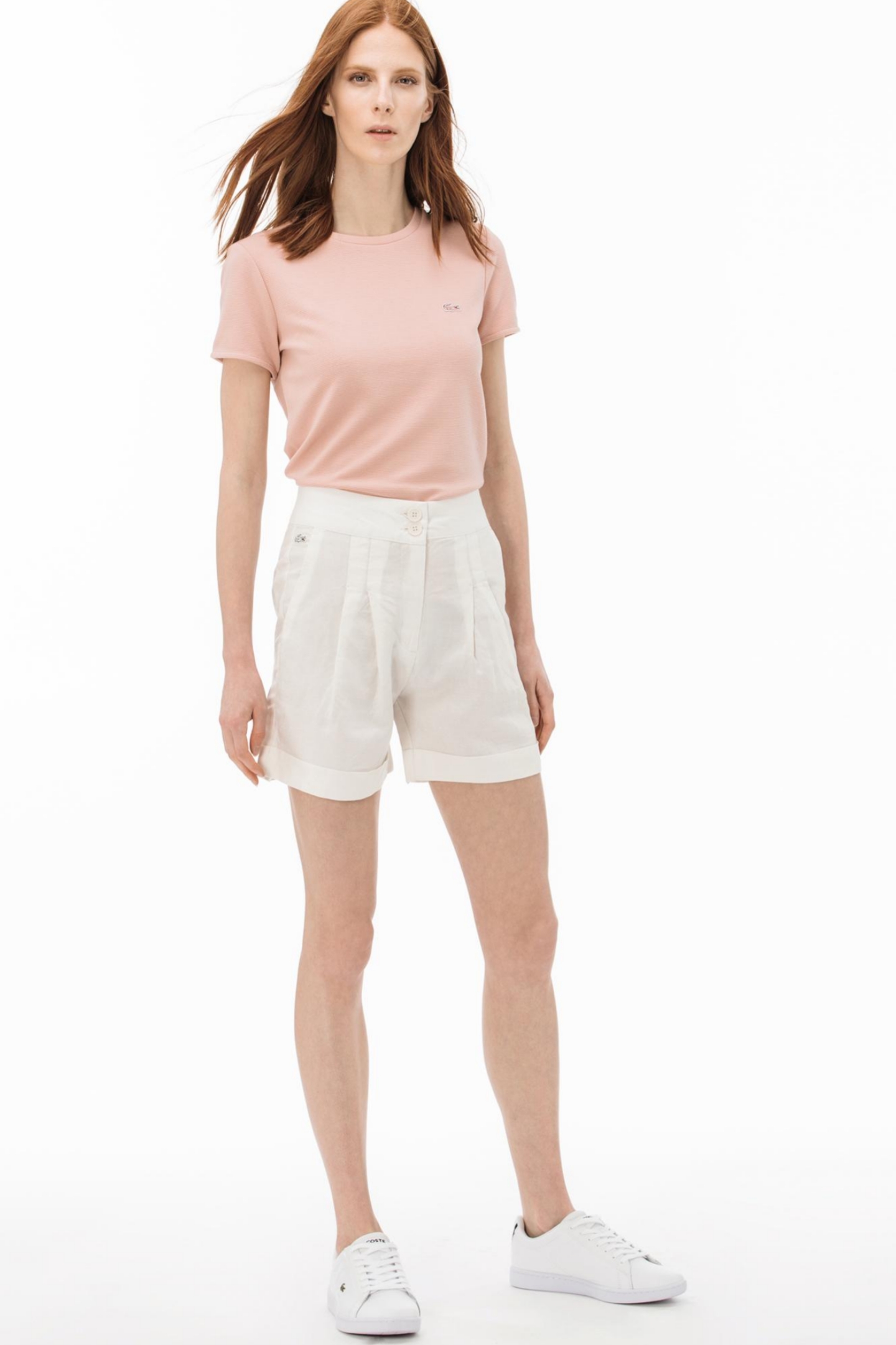 Женские белые шорты Белый 36 Lacoste GF090303E Женские белые шорты Белый 36 Lacoste GF090303E
