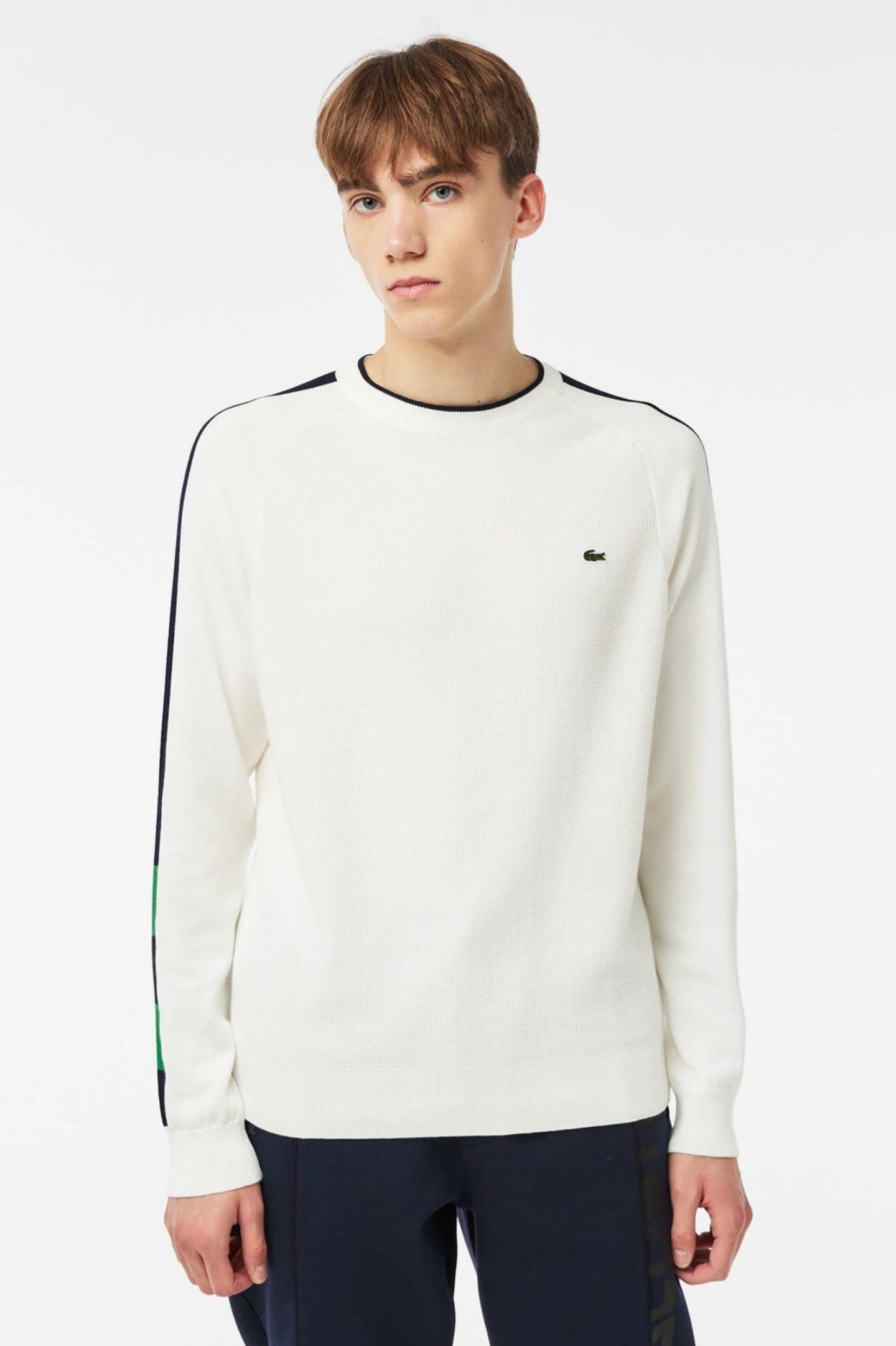 Мужской бежевый свитер Бежевый M-L Lacoste AH240808B Мужской бежевый свитер Бежевый M-L Lacoste AH240808B