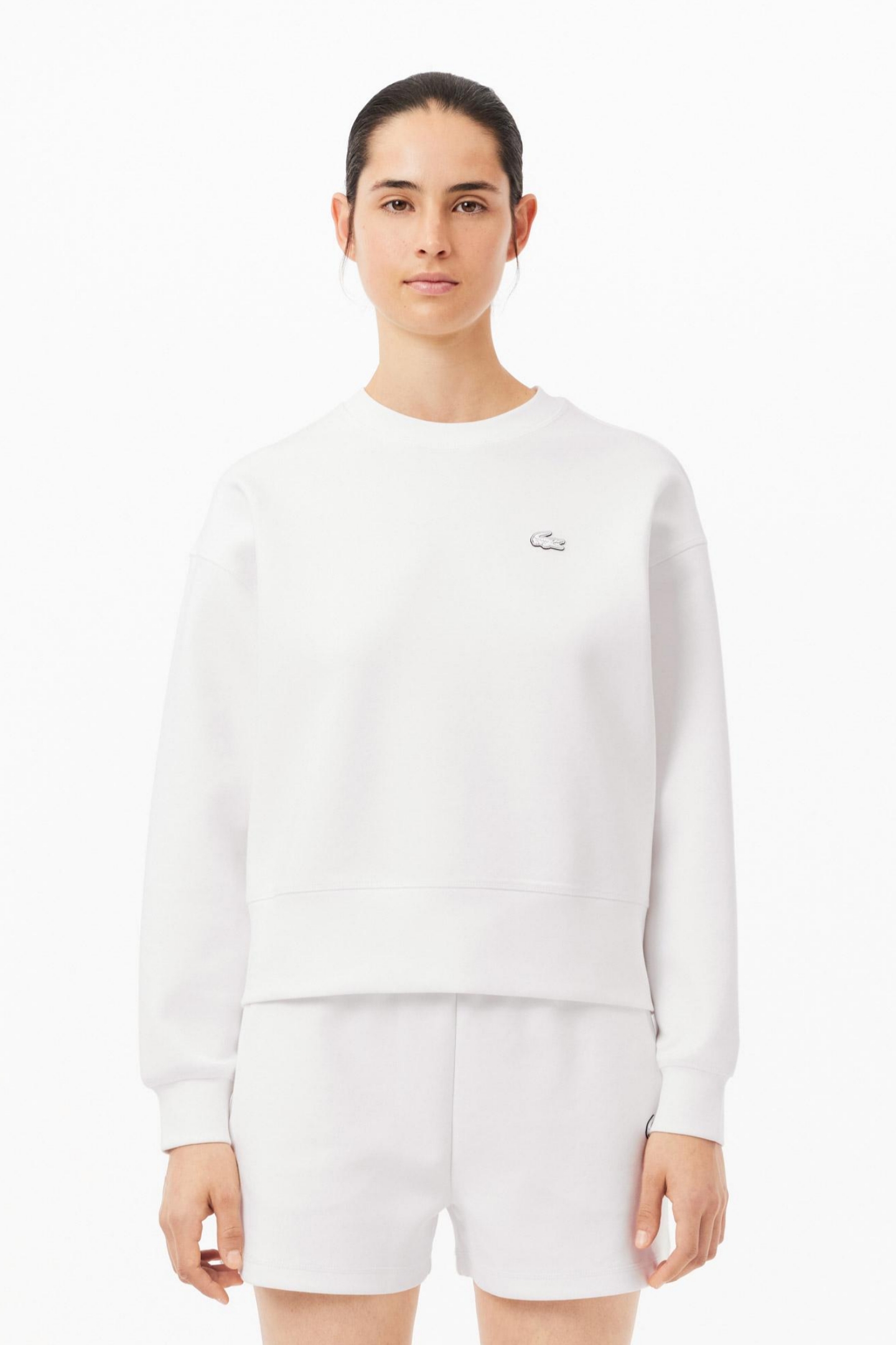 Женская белая толстовка Белый 40 Lacoste SF5614001 Женская белая толстовка Белый 40 Lacoste SF5614001