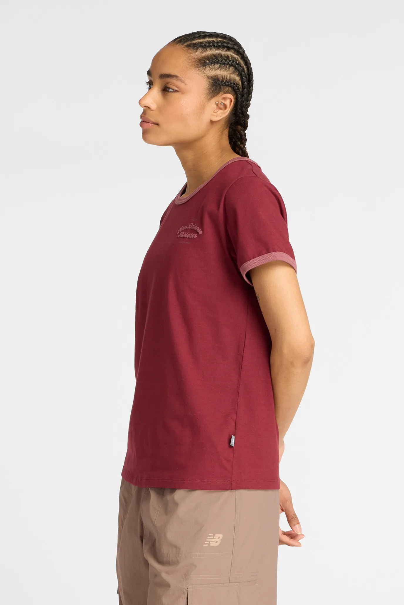 Жіноча бордова футболка Linear Heritage 3