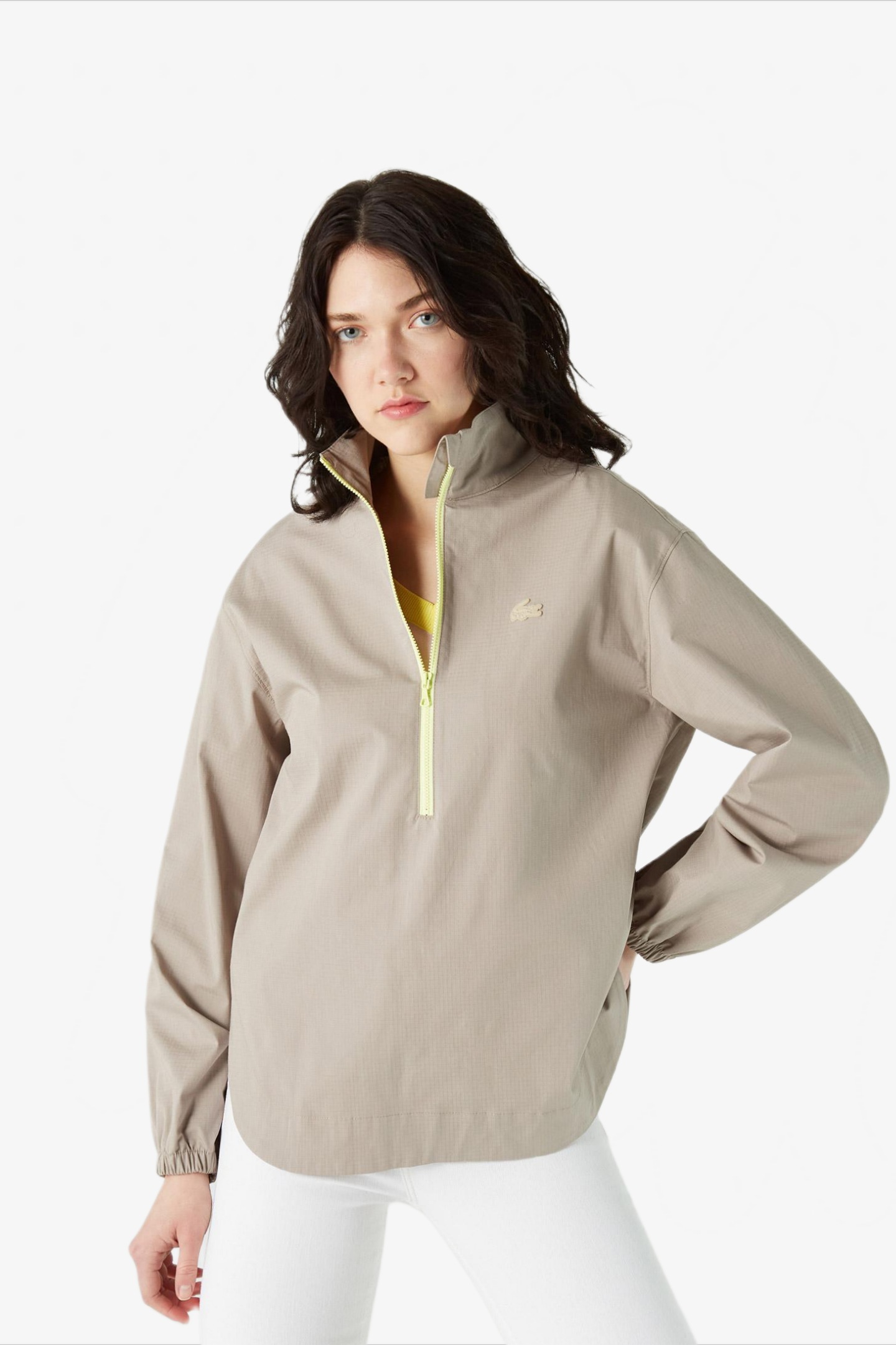 Женская бежевая рубашка Бежевый 36 Lacoste CF020202K Женская бежевая рубашка Бежевый 36 Lacoste CF020202K