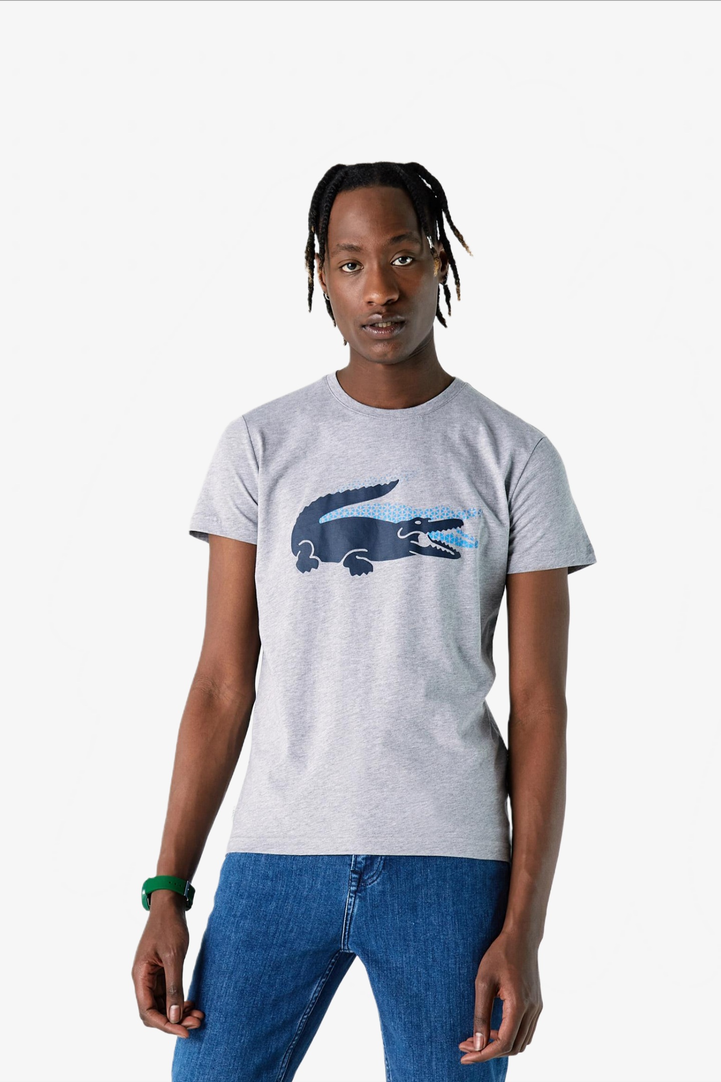 Мужская серая футболка Серый XS Lacoste TH020404G Мужская серая футболка Серый XS Lacoste TH020404G
