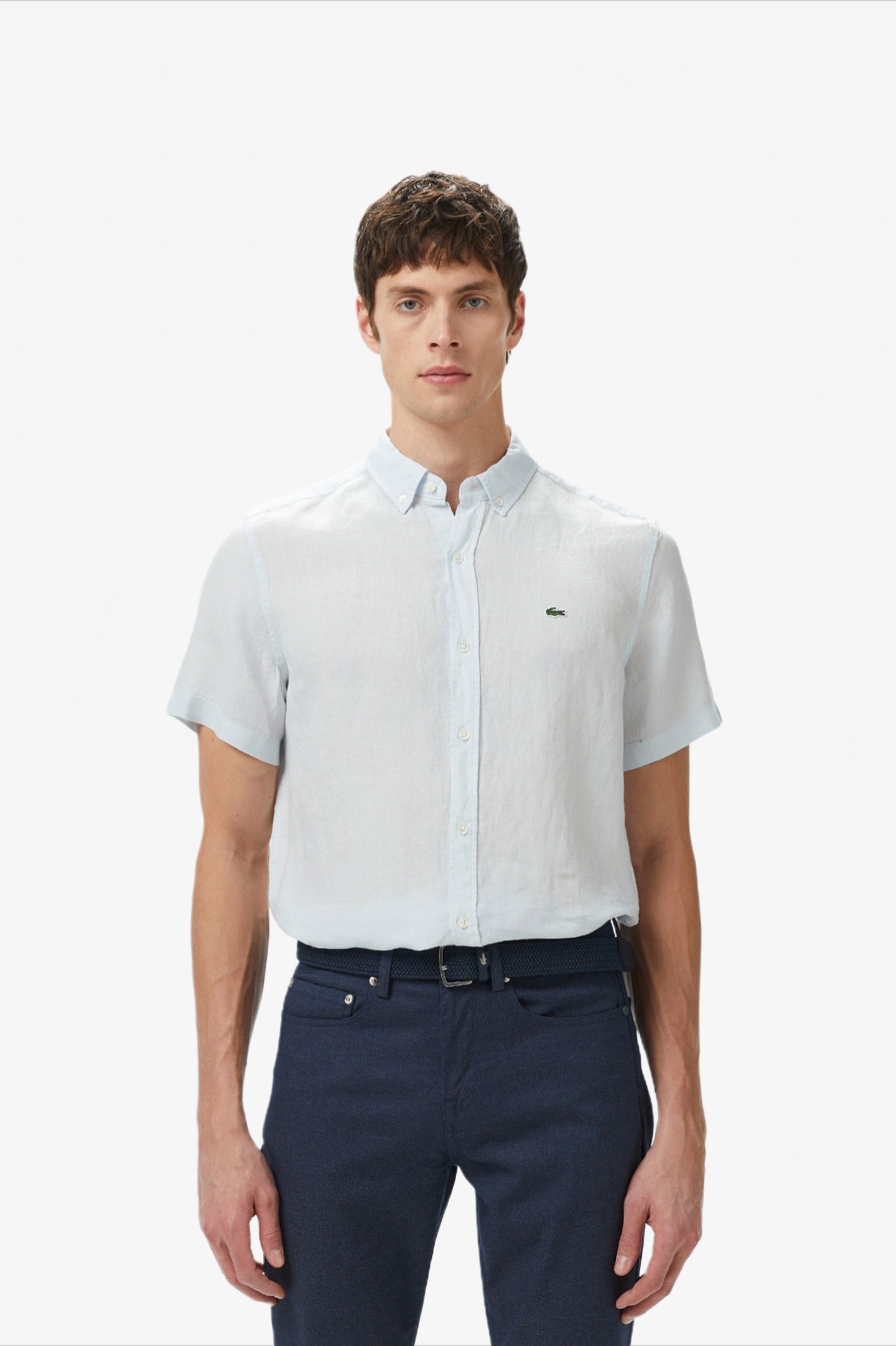 Мужская голубая рубашка Голубой 39 Lacoste CH5699TT01 Мужская голубая рубашка Голубой 39 Lacoste CH5699TT01