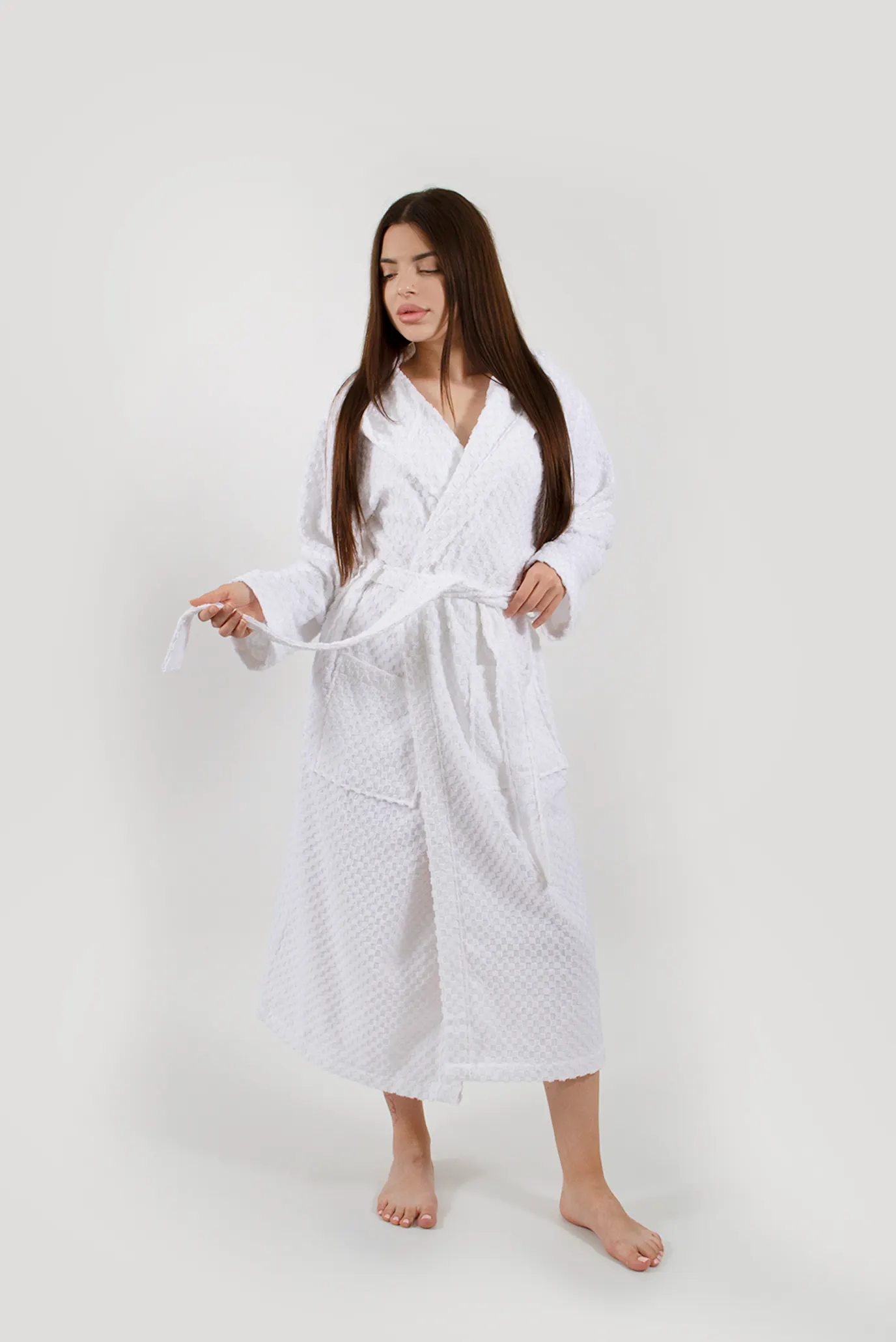 Халат - Larna белый (унисекс) 5