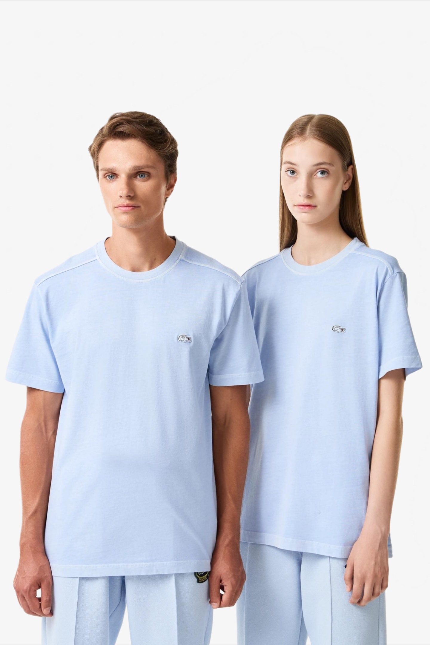 Мужская голубая футболка Голубой L-XL Lacoste TH0426IVT Мужская голубая футболка Голубой L-XL Lacoste TH0426IVT